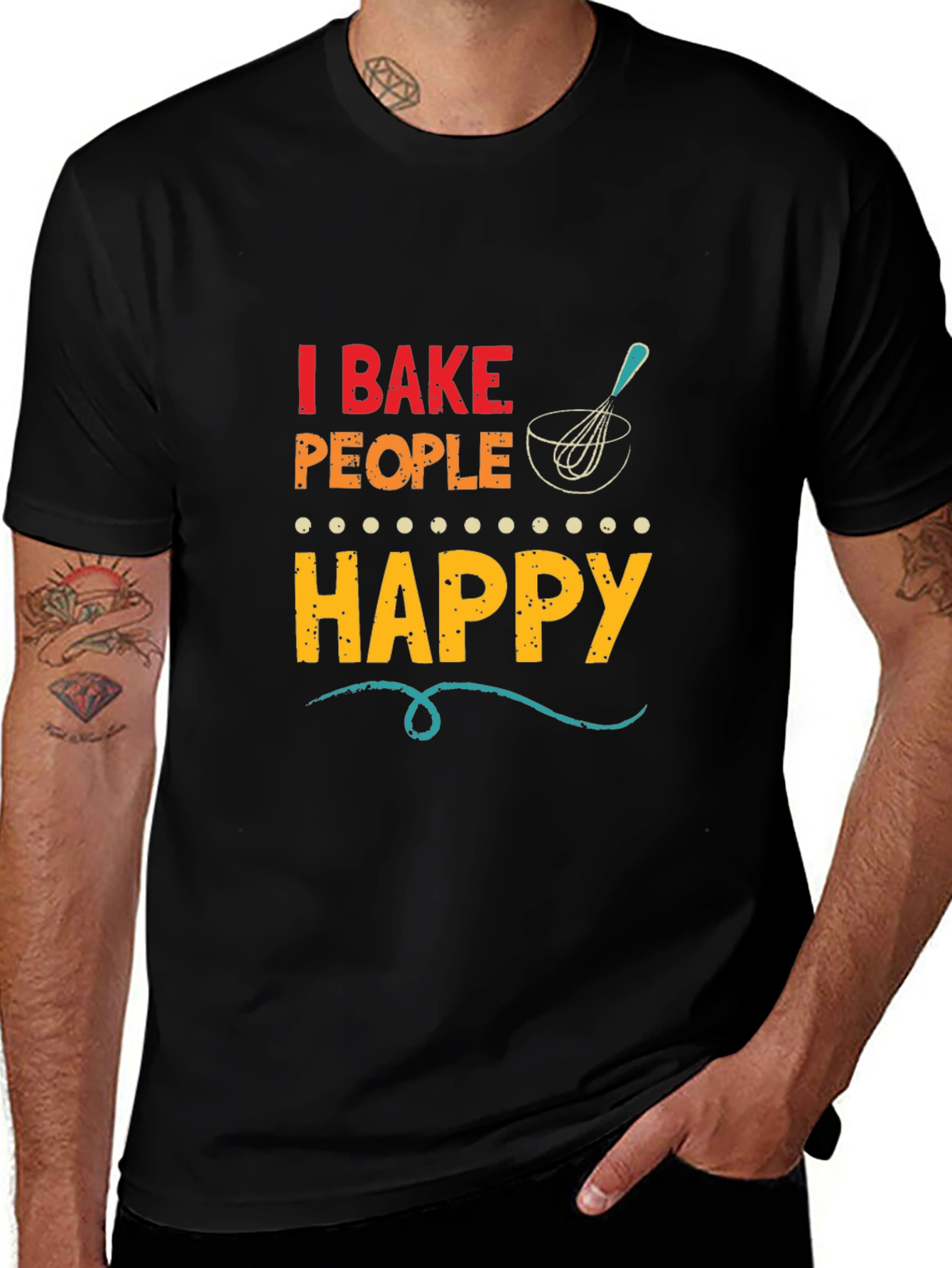 Variant 8 of I Bake People Happy Graphic Tee