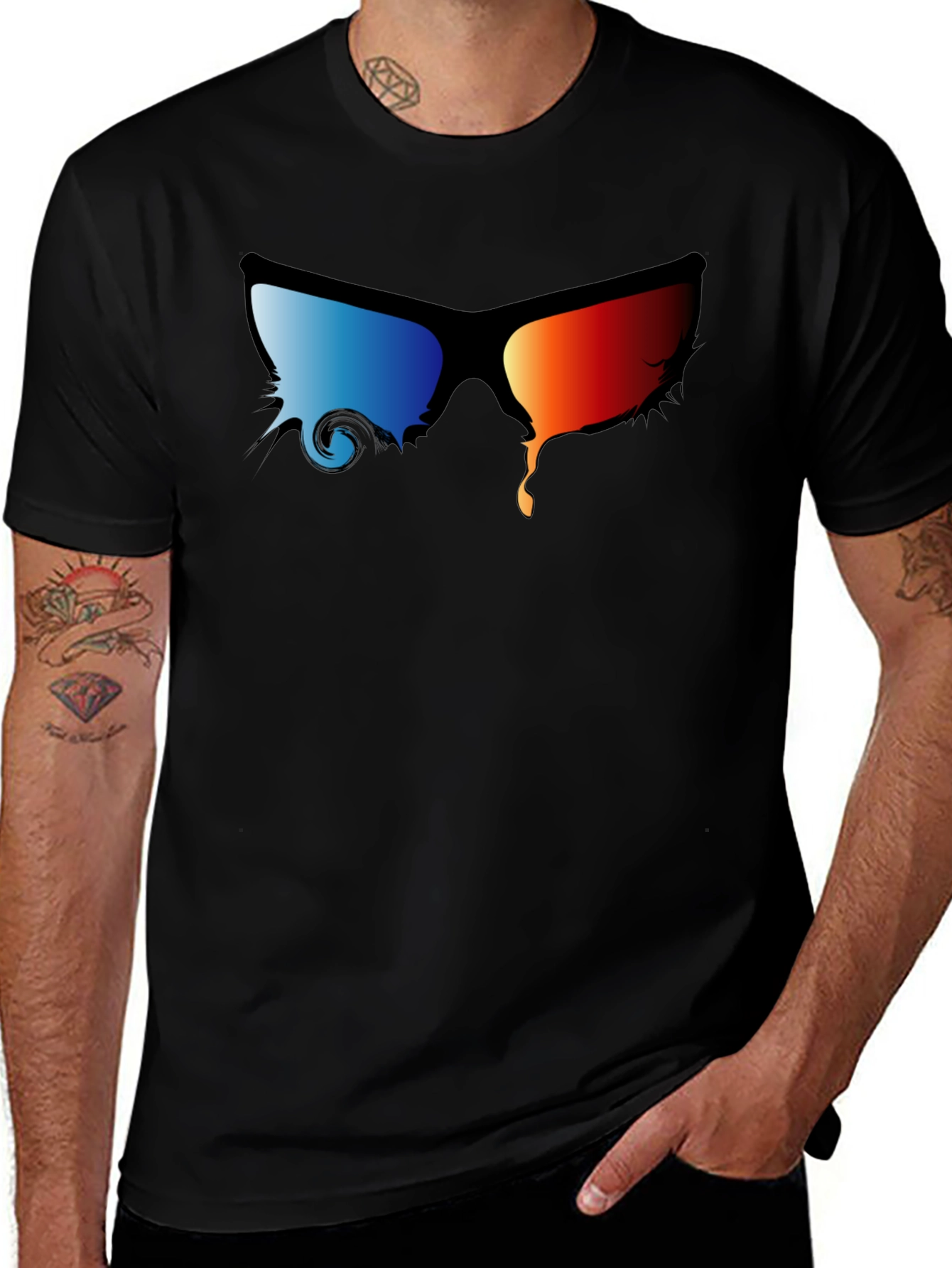 Variant 29 of Cool Melting Sunglasses Graphic T-Shirt