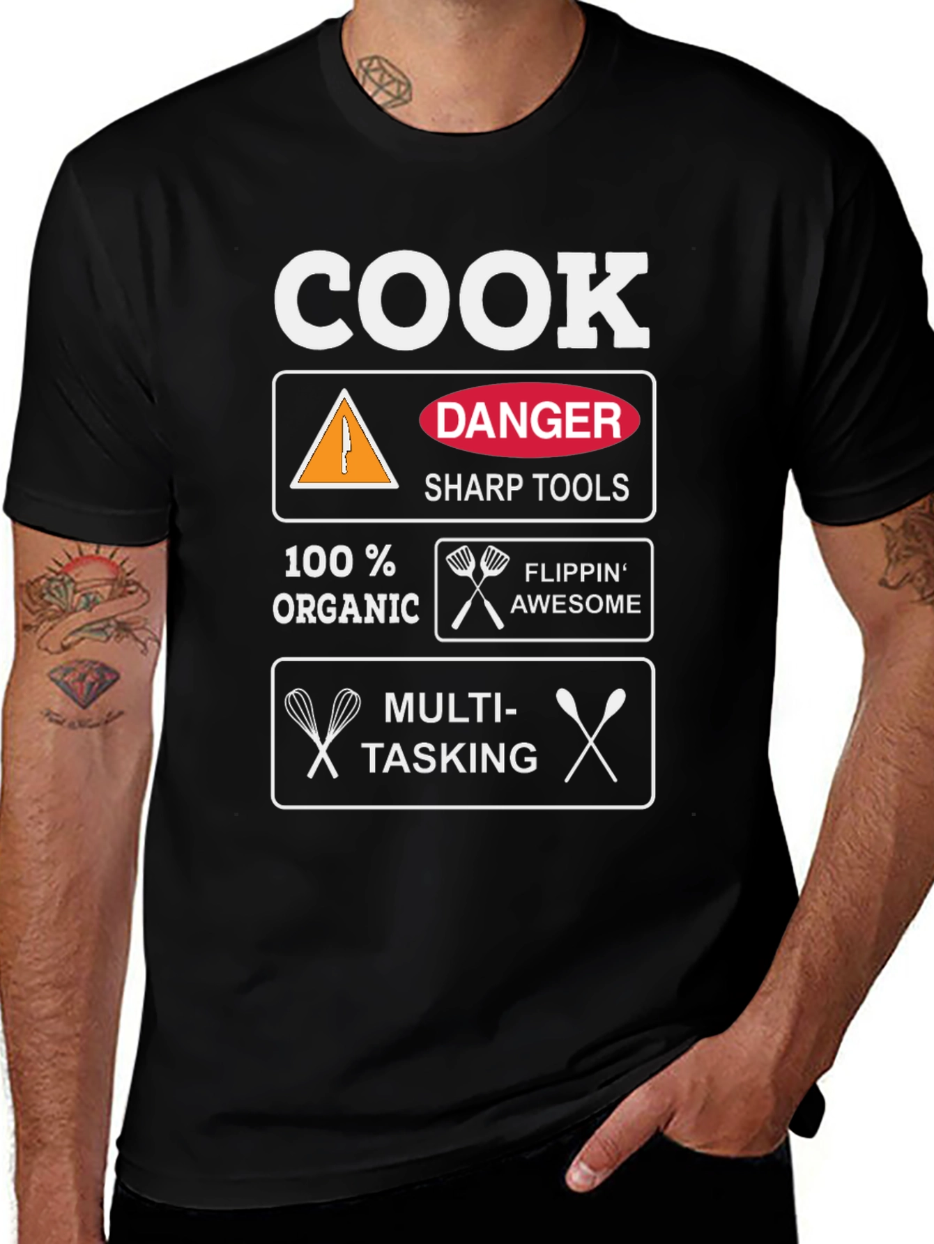 Variant 20 of Cook Danger Sharp Tools Graphic Tee