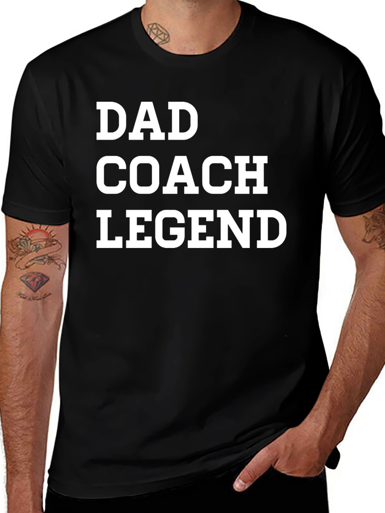 Dad Coach Legend T-Shirt -  Comfortable Cotton Tee