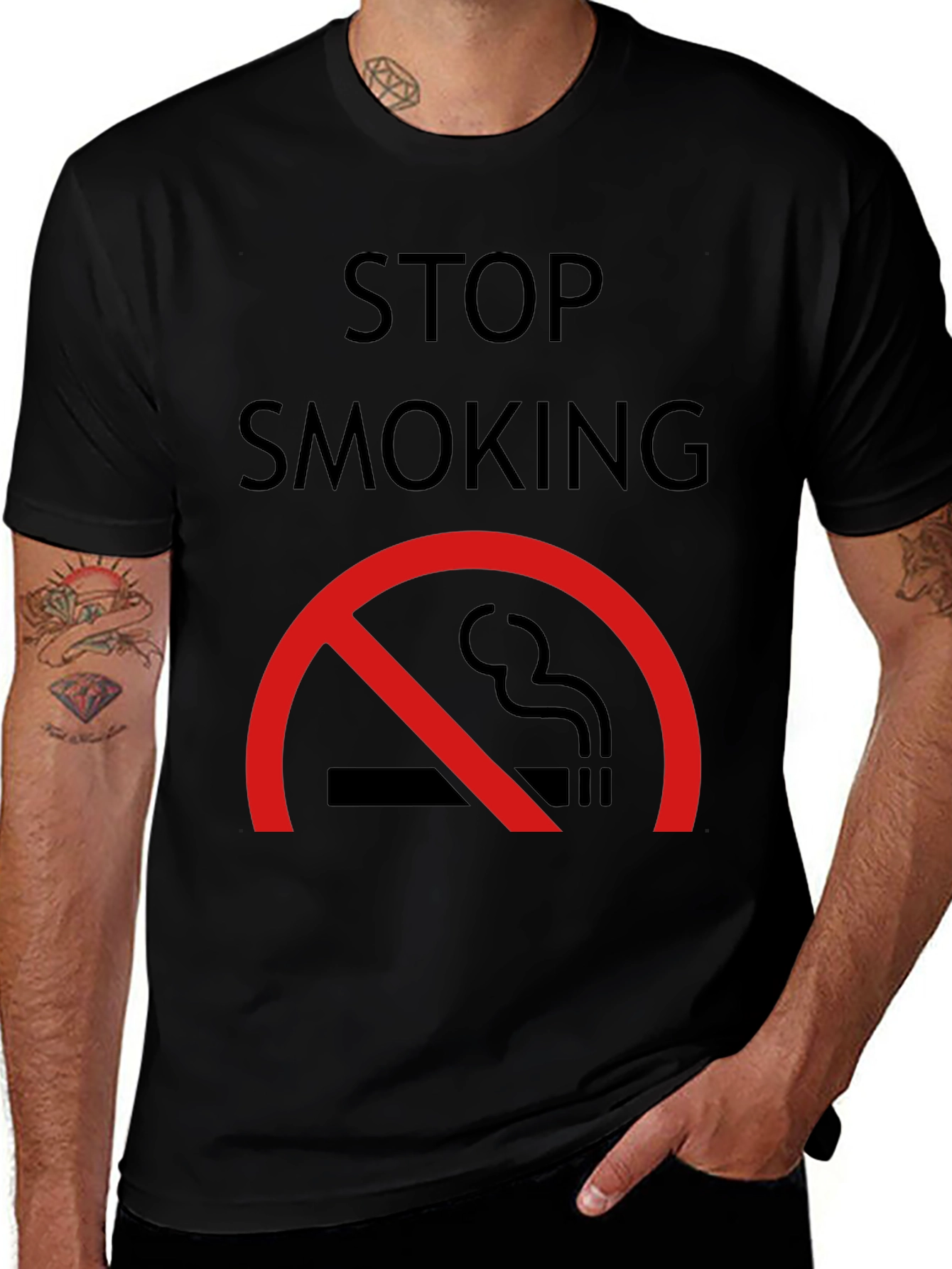 Variant 8 of Stop Smoking T-Shirt