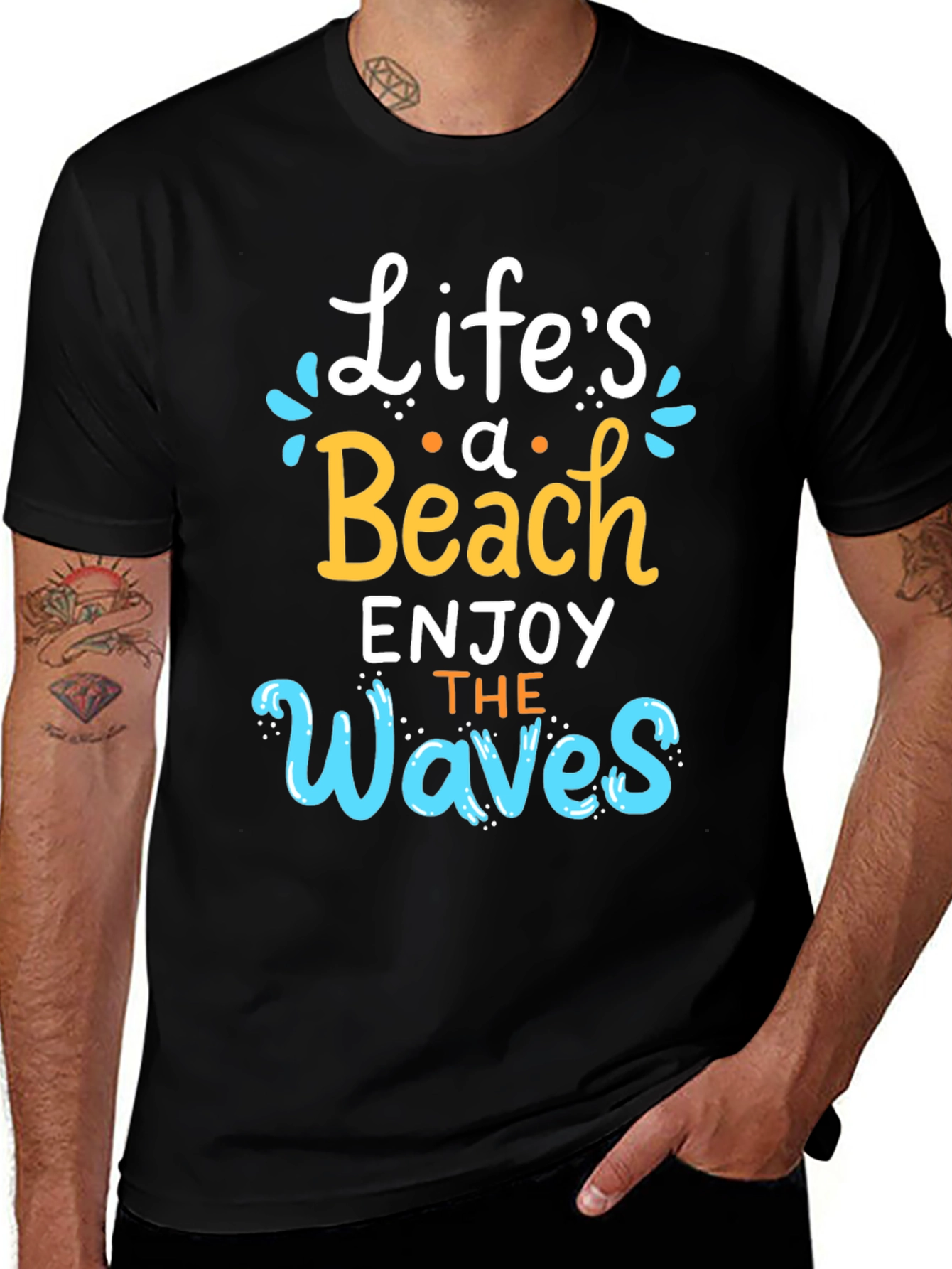 Variant 11 of Life's a Beach T-Shirt - Enjoy the Waves