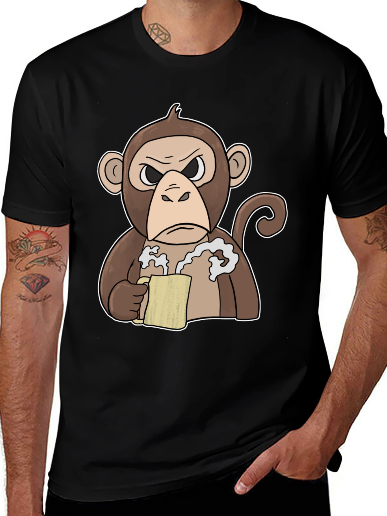 Variant 26 of Grumpy Monkey Beer Lover T-Shirt