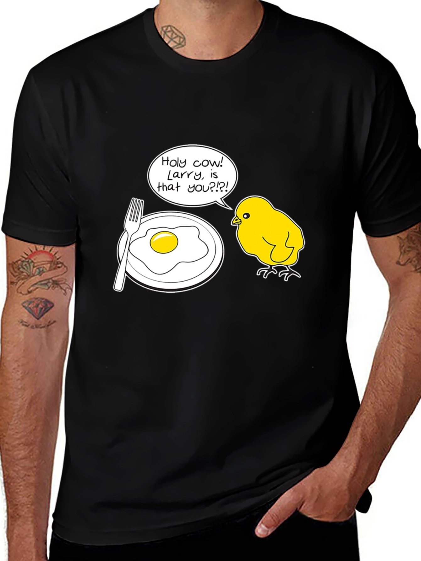 Variant 21 of Funny Chick & Egg Humor Graphic T-Shirt