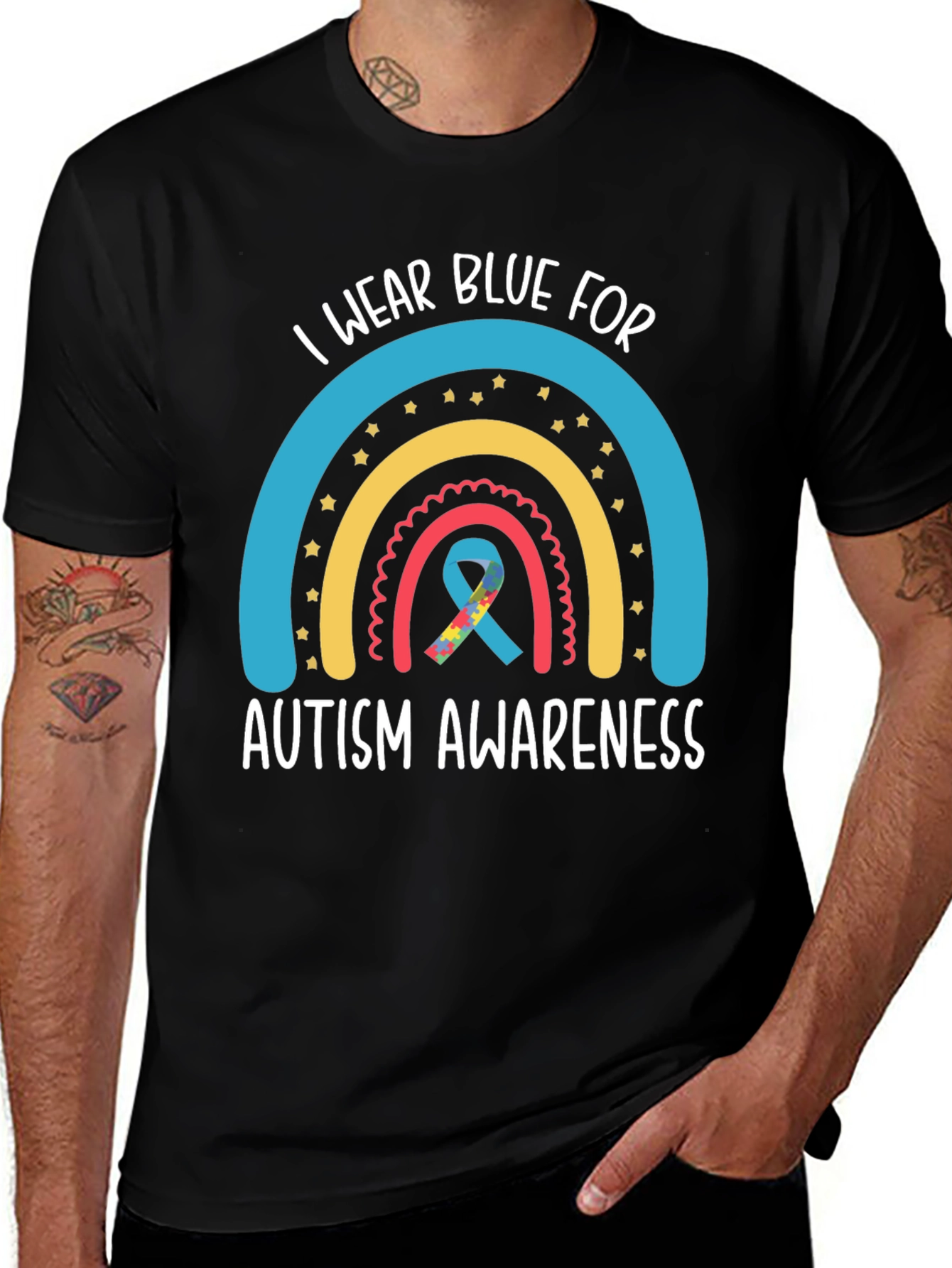 Autism Awareness Tee - I Wear Blue For...
