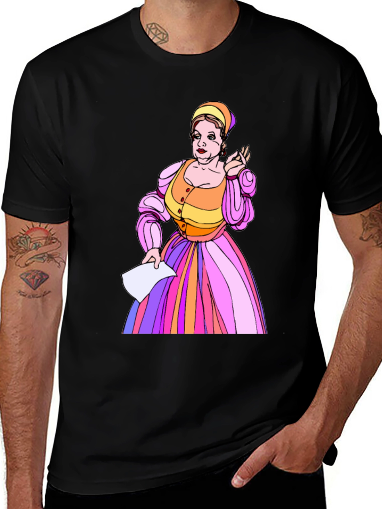 Variant 8 of Retro Lady T-Shirt