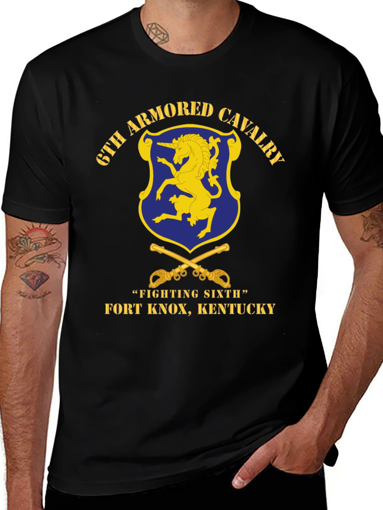 6th Armored Cavalry T-Shirt - Fighting Sixth Fort Knox