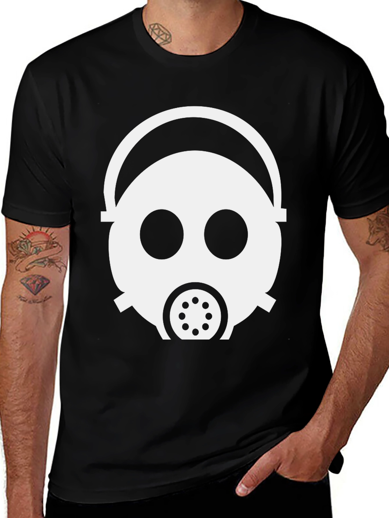 Variant 22 of Gas Mask Graphic Tee - Unique Design, Comfortable Fit