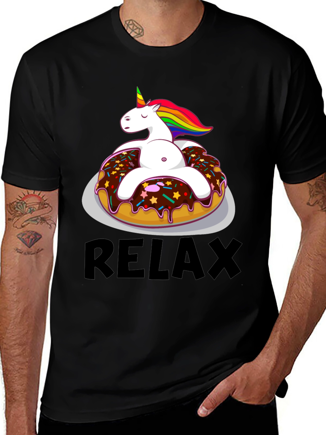 Variant 14 of Unicorn Donut Relax T-Shirt