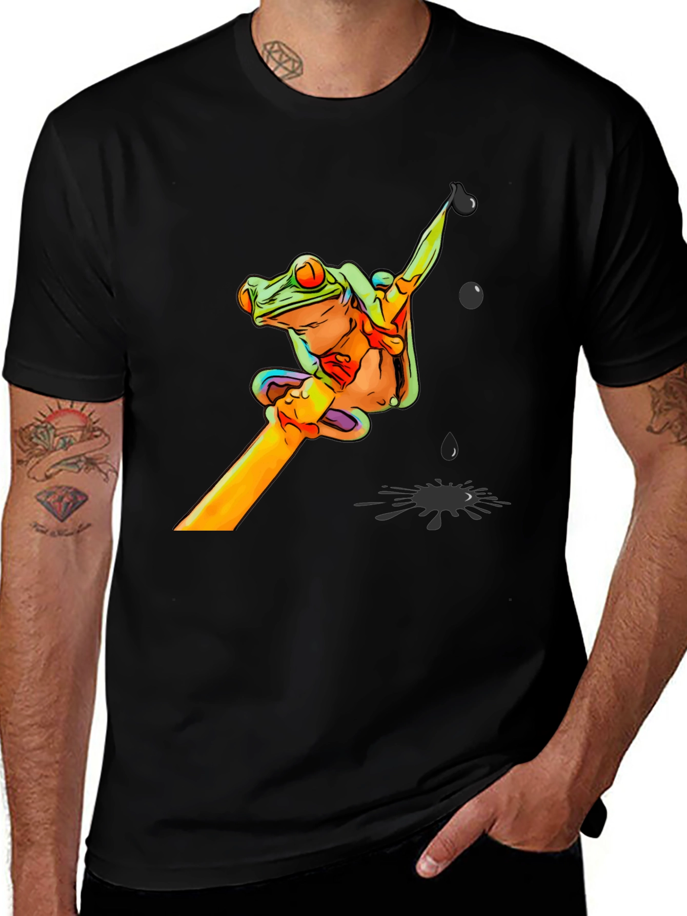 Variant 8 of Frog on a Branch T-Shirt