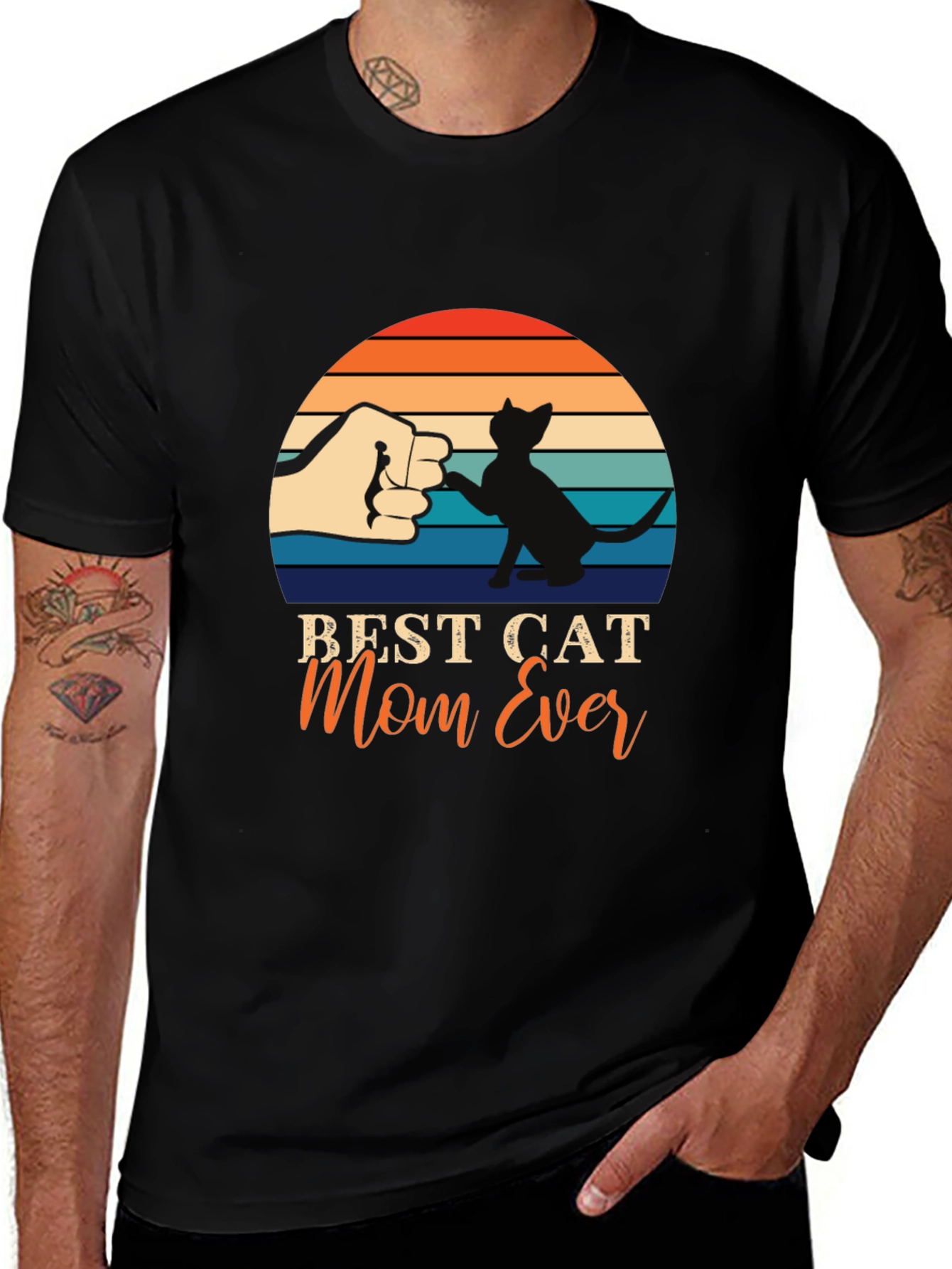Variant 6 of Best Cat Mom Ever T-Shirt, Cat Lover Tee