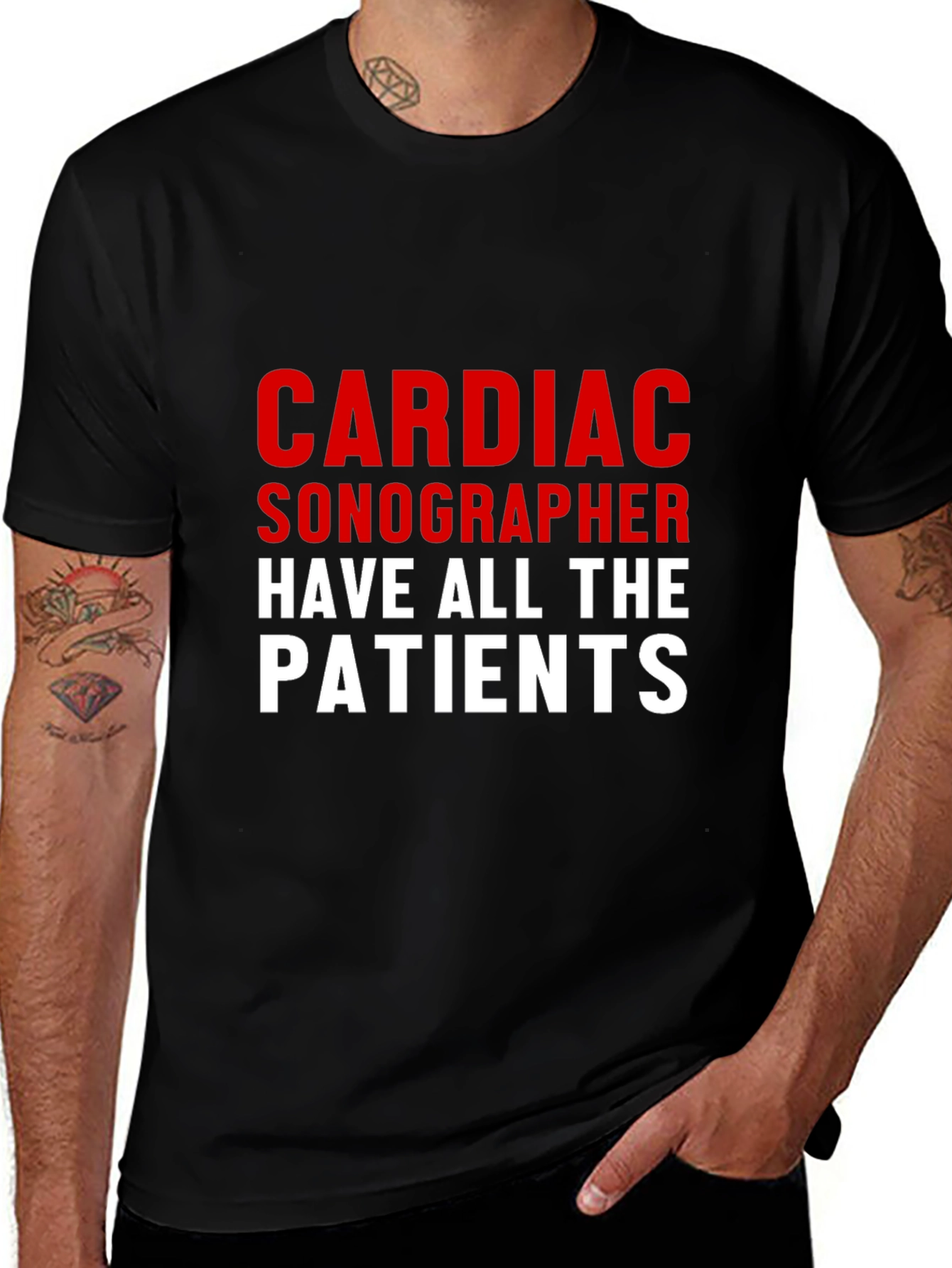 Variant 29 of Cardiac Sonographer Novelty Graphic Tee