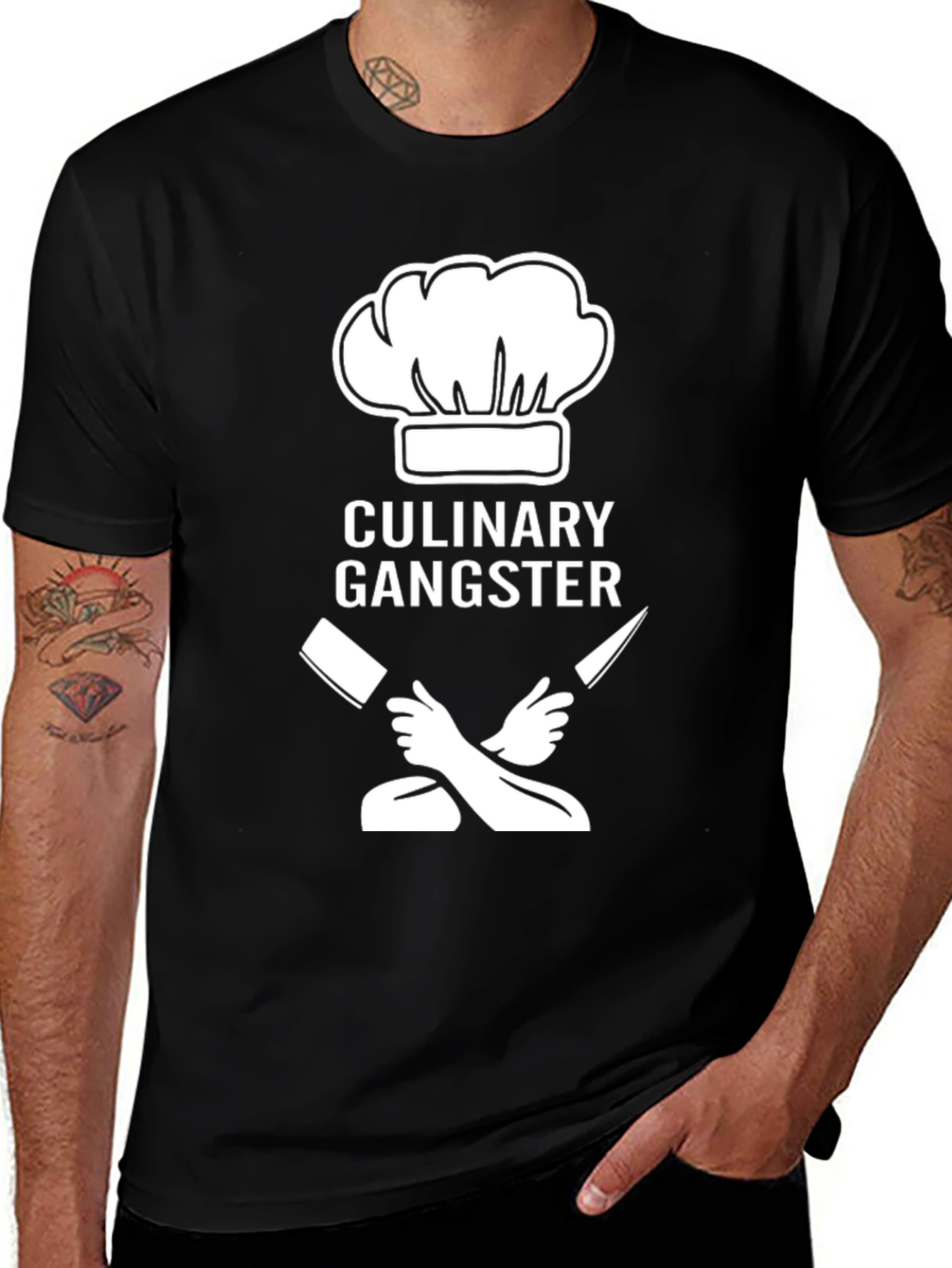 Culinary Gangster T-Shirt - Chef Humor Tee