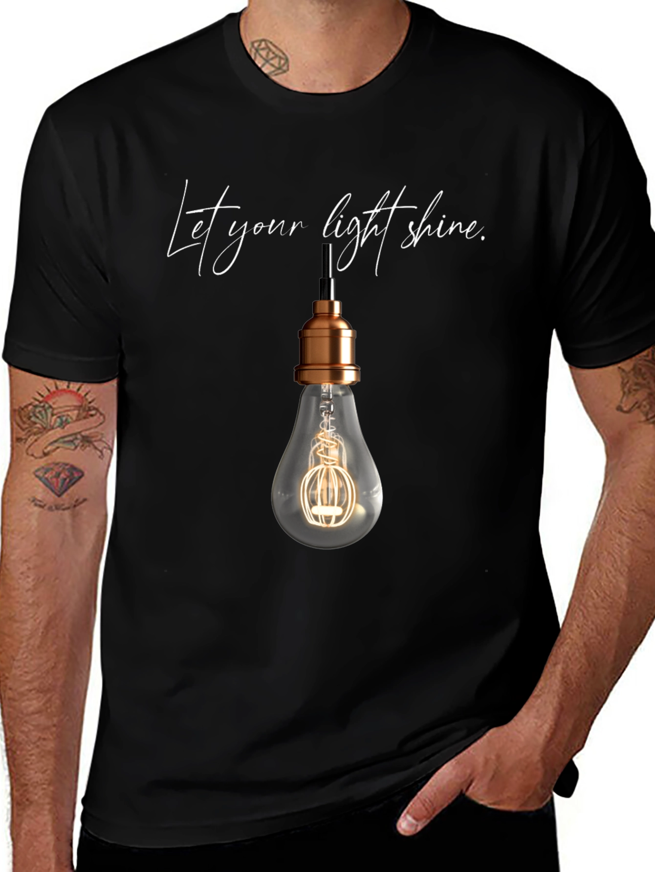 Variant 7 of Let Your Light Shine T-Shirt - Stylish Graphic Tee
