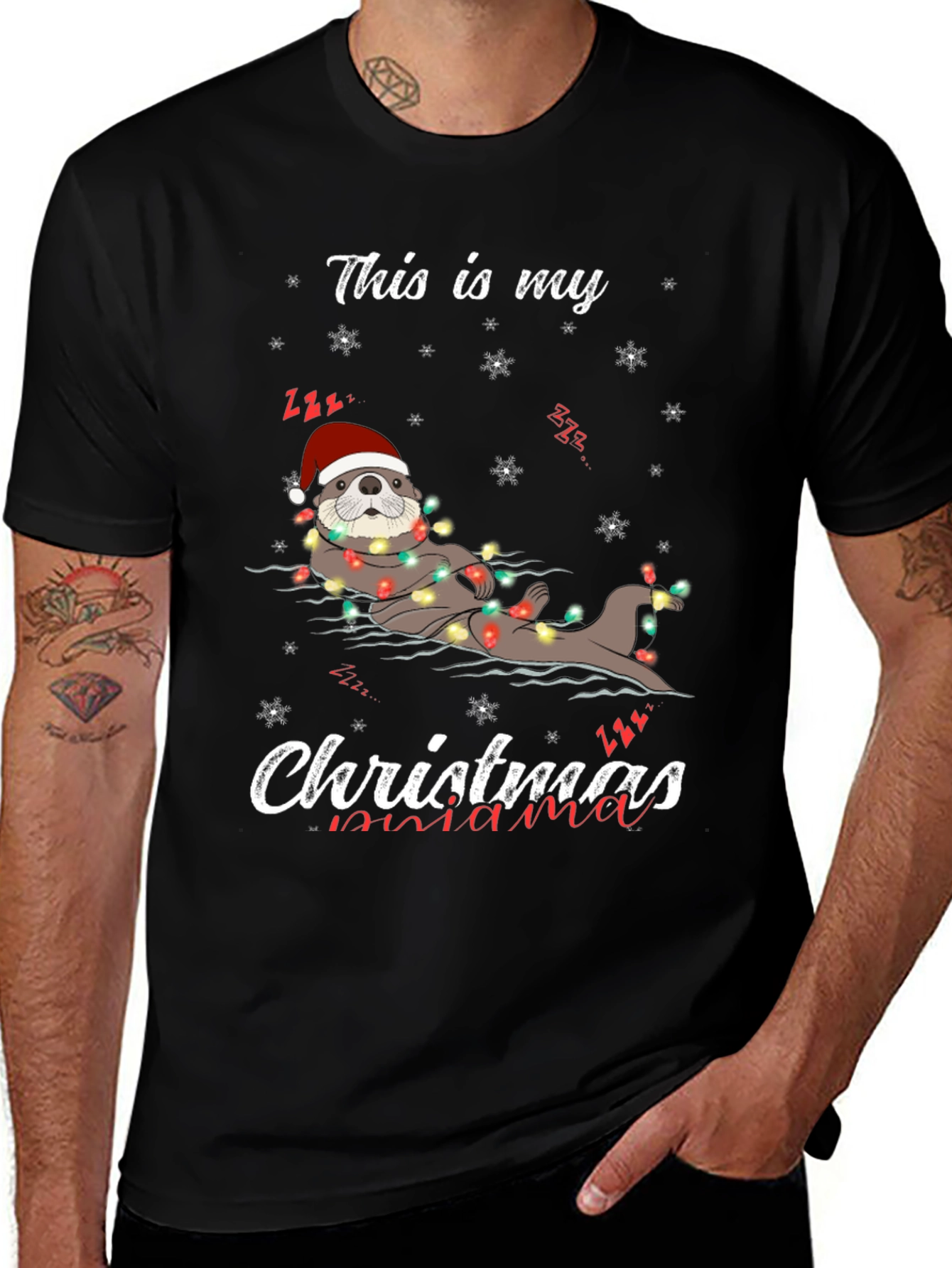 Christmas Mama Otter T-Shirt