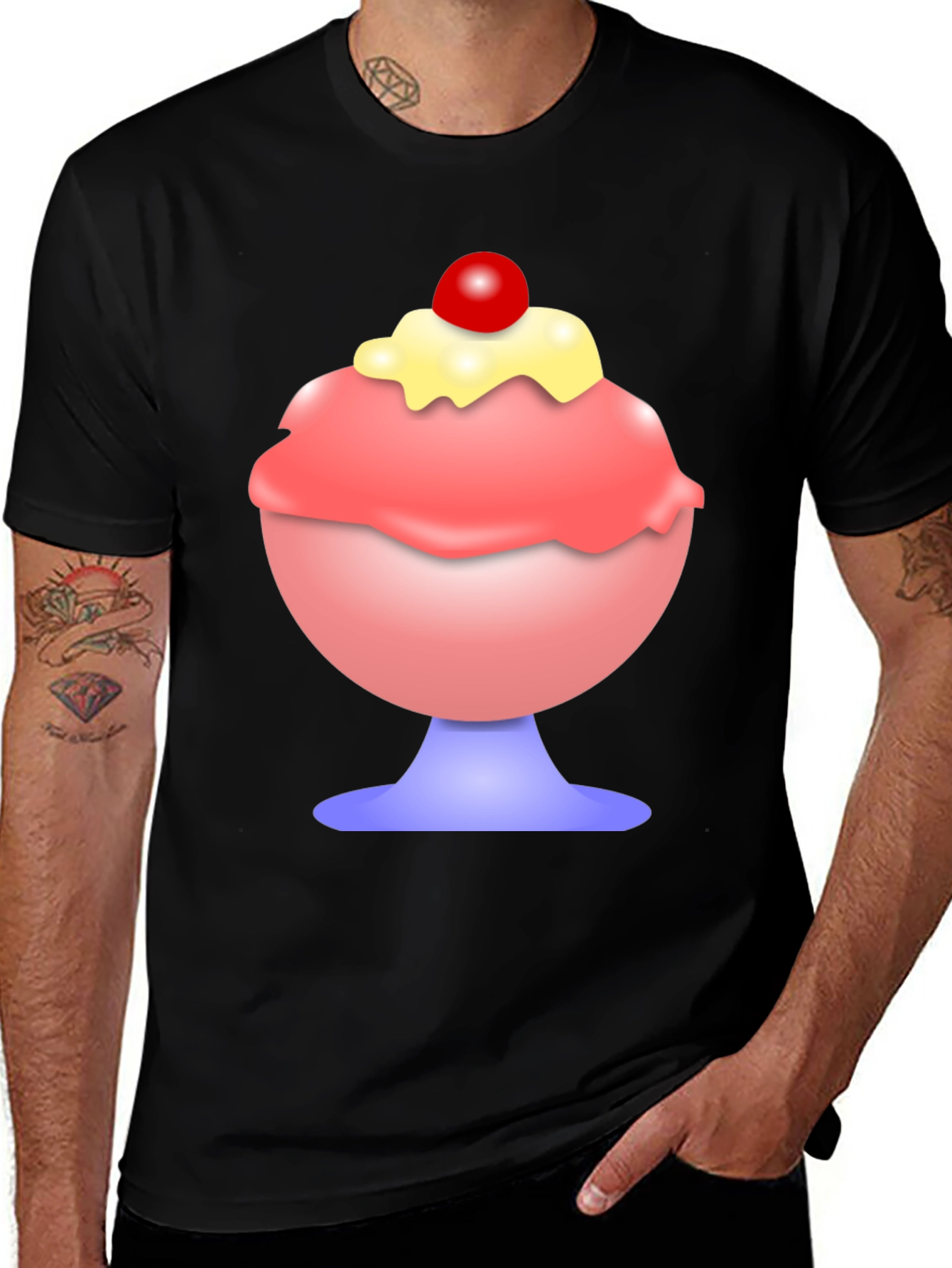Variant 6 of Whimsical Sundae Graphic Tee - Fun & Stylish!
