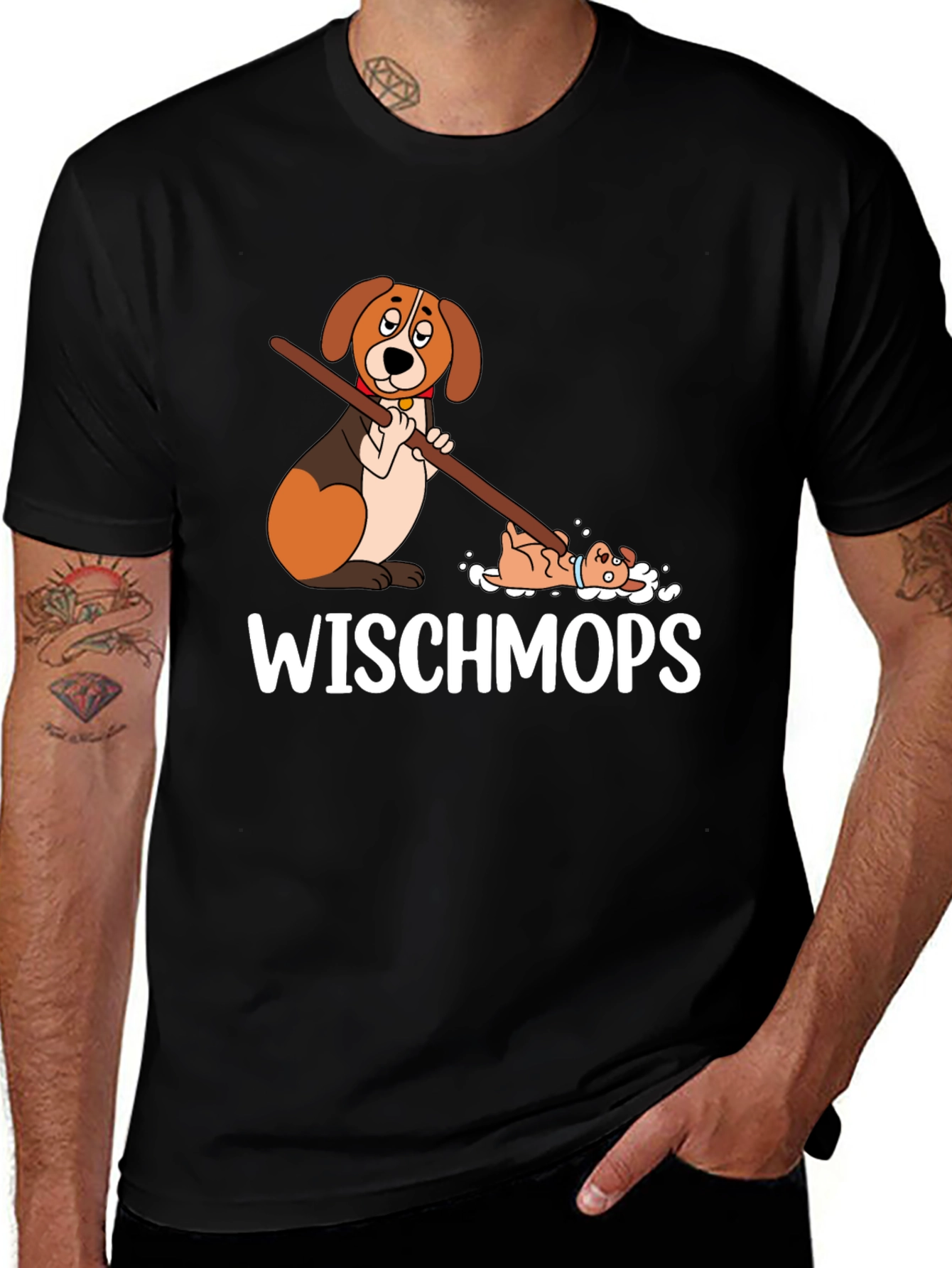 Variant 29 of Funny Dog Wischmops T-Shirt