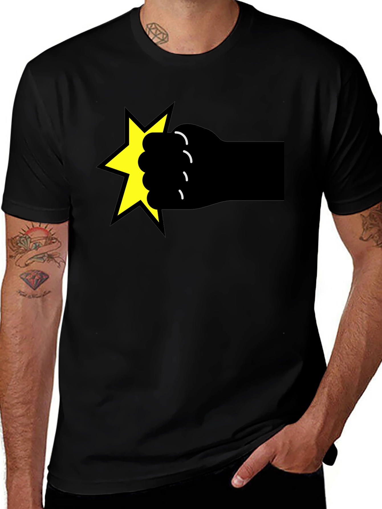 Variant 19 of Boom! Graphic T-Shirt - Black Crew Neck
