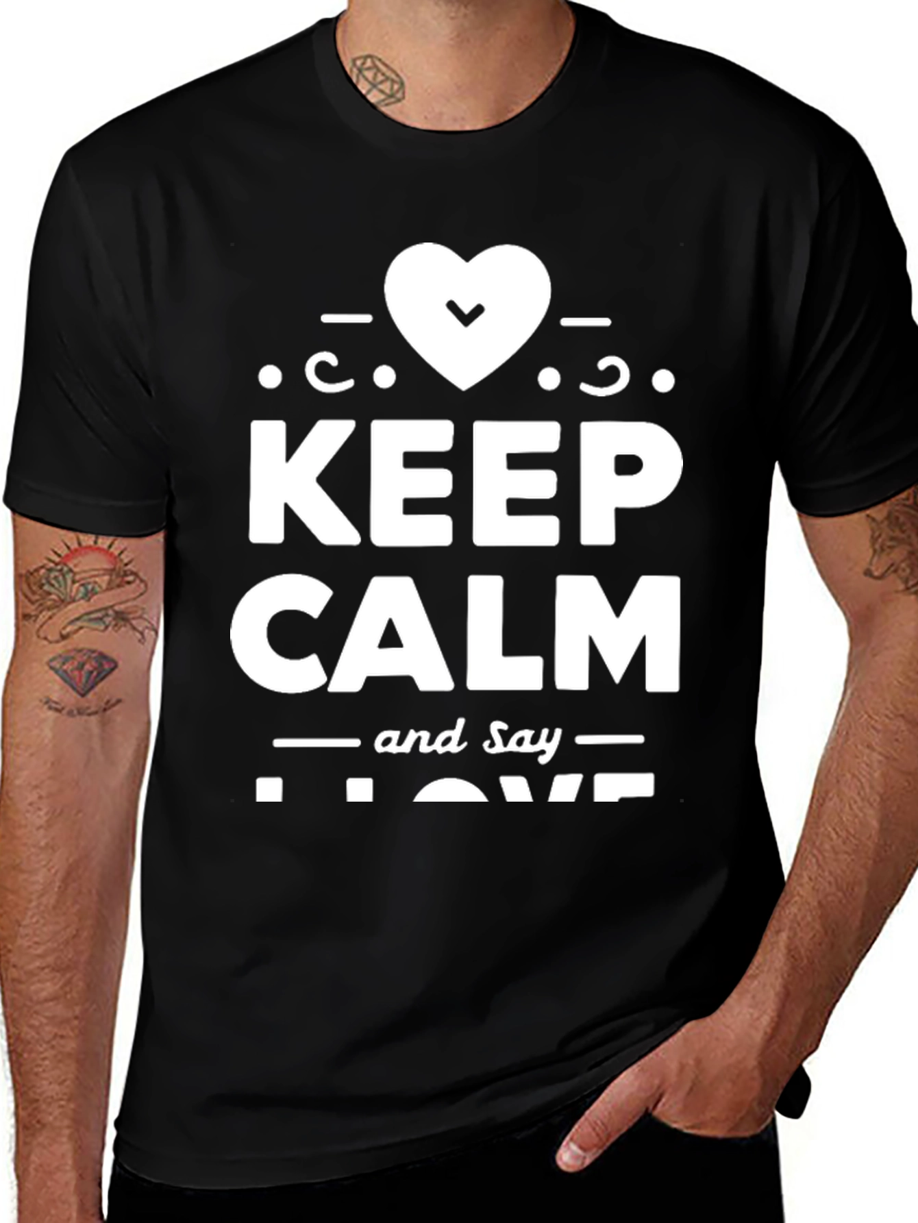 Variant 22 of Keep Calm and Say I Love T-Shirt