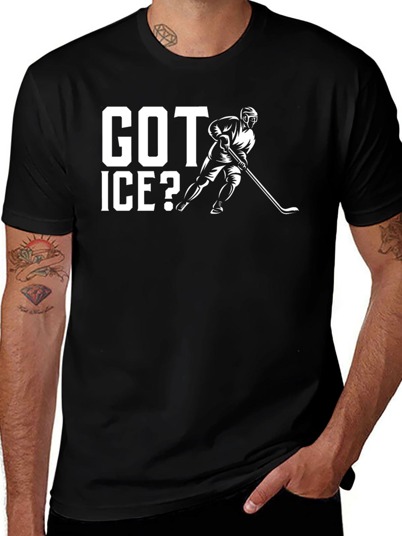 Variant 5 of Got Ice? Hockey Graphic T-Shirt