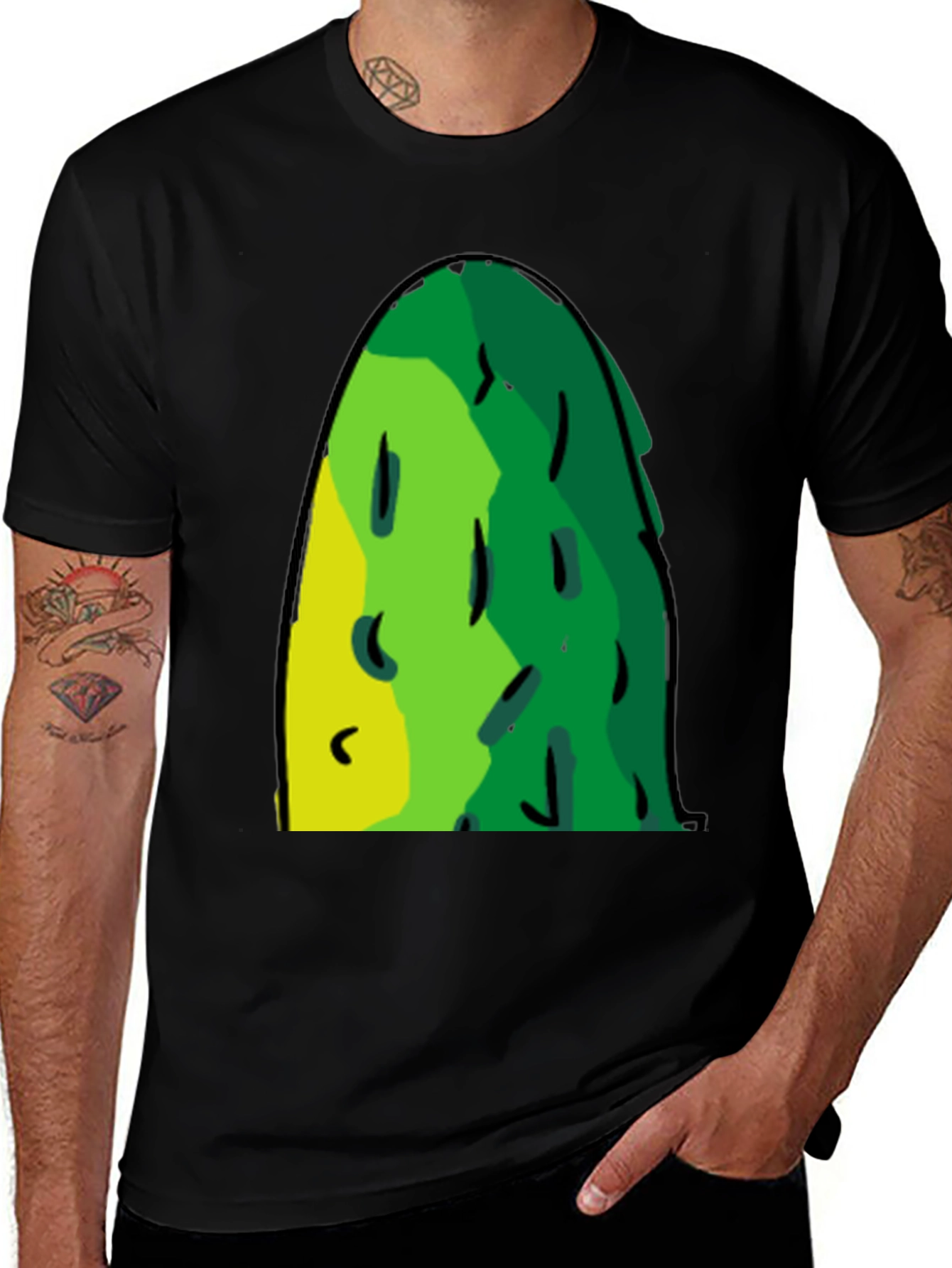 Variant 25 of Funky Green Blob Graphic T-Shirt - Casual Style