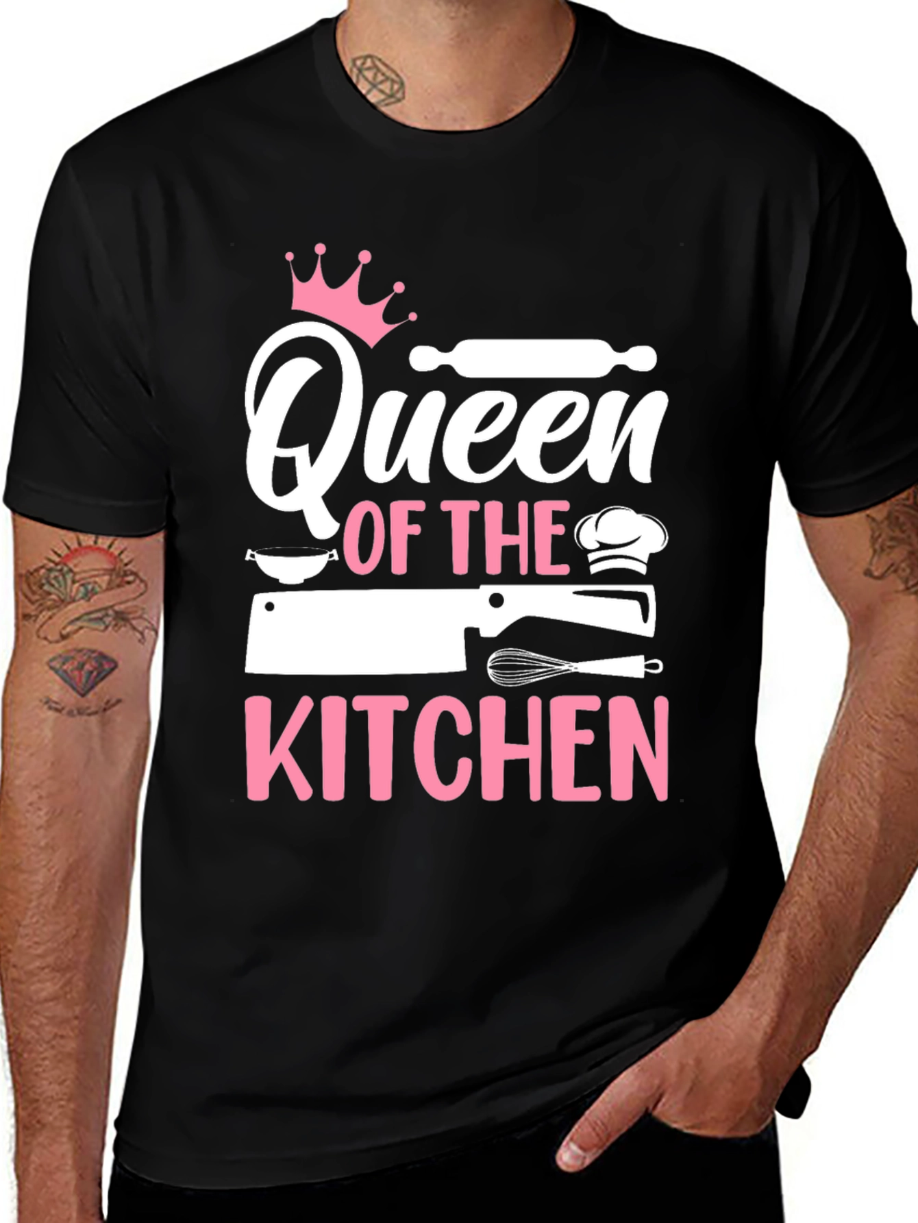 Variant 17 of Queen of the Kitchen Black T-Shirt