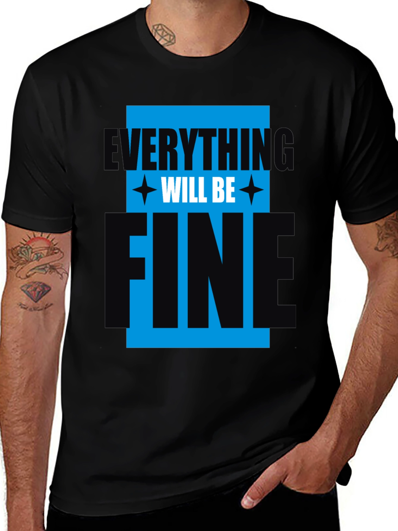 Variant 7 of Everything Will Be Fine Graphic Tee