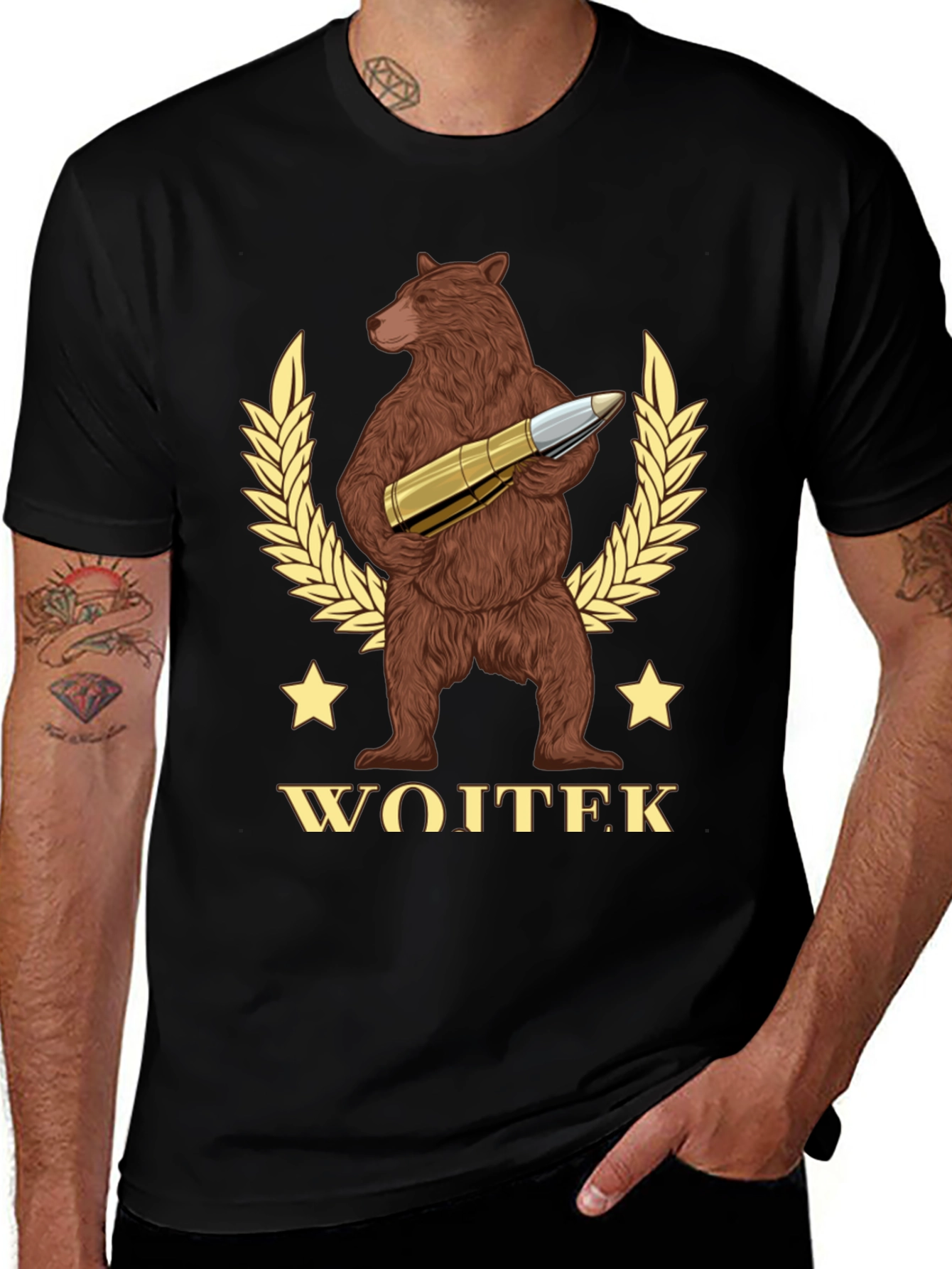 Wojtek the Bear T-Shirt - Novelty Design