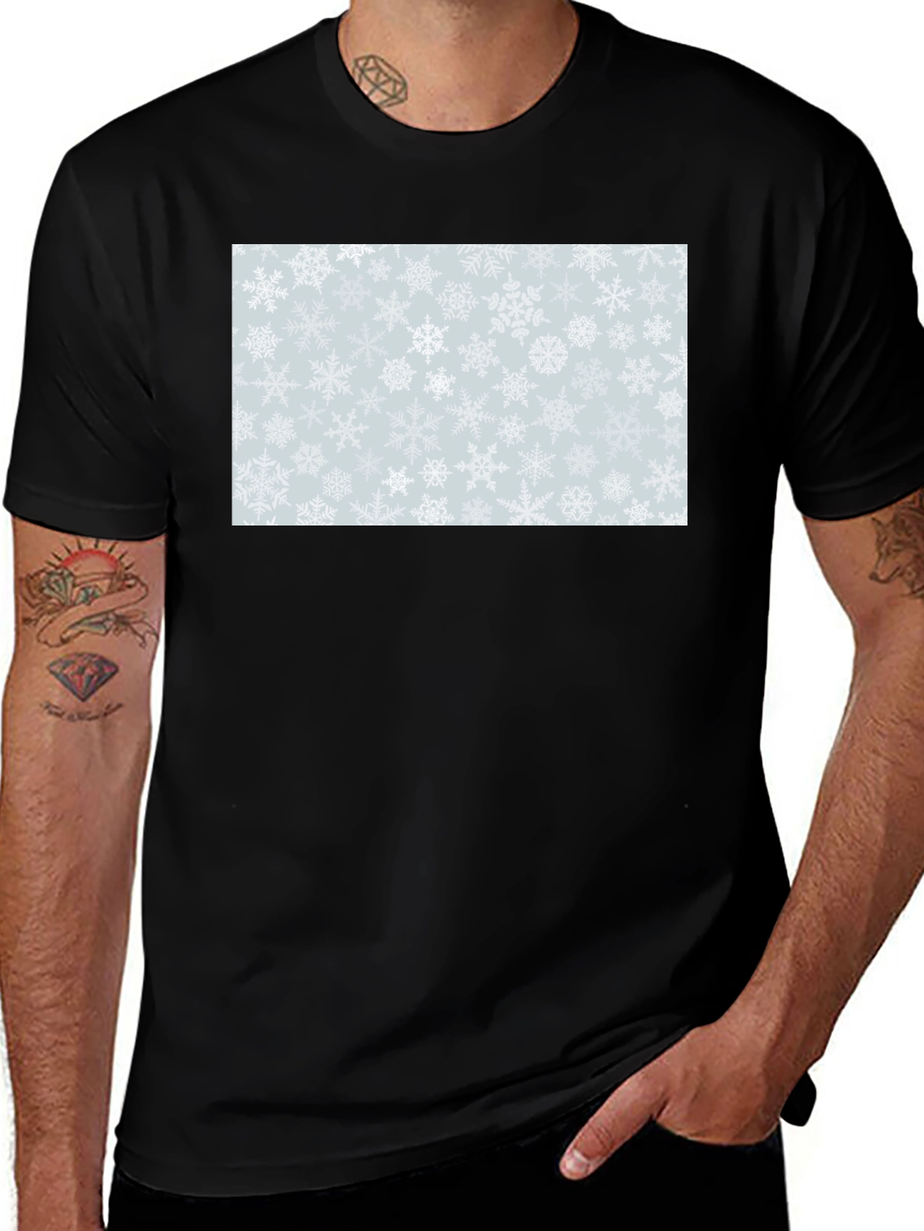 Variant 23 of Snowflake Pattern T-Shirt
