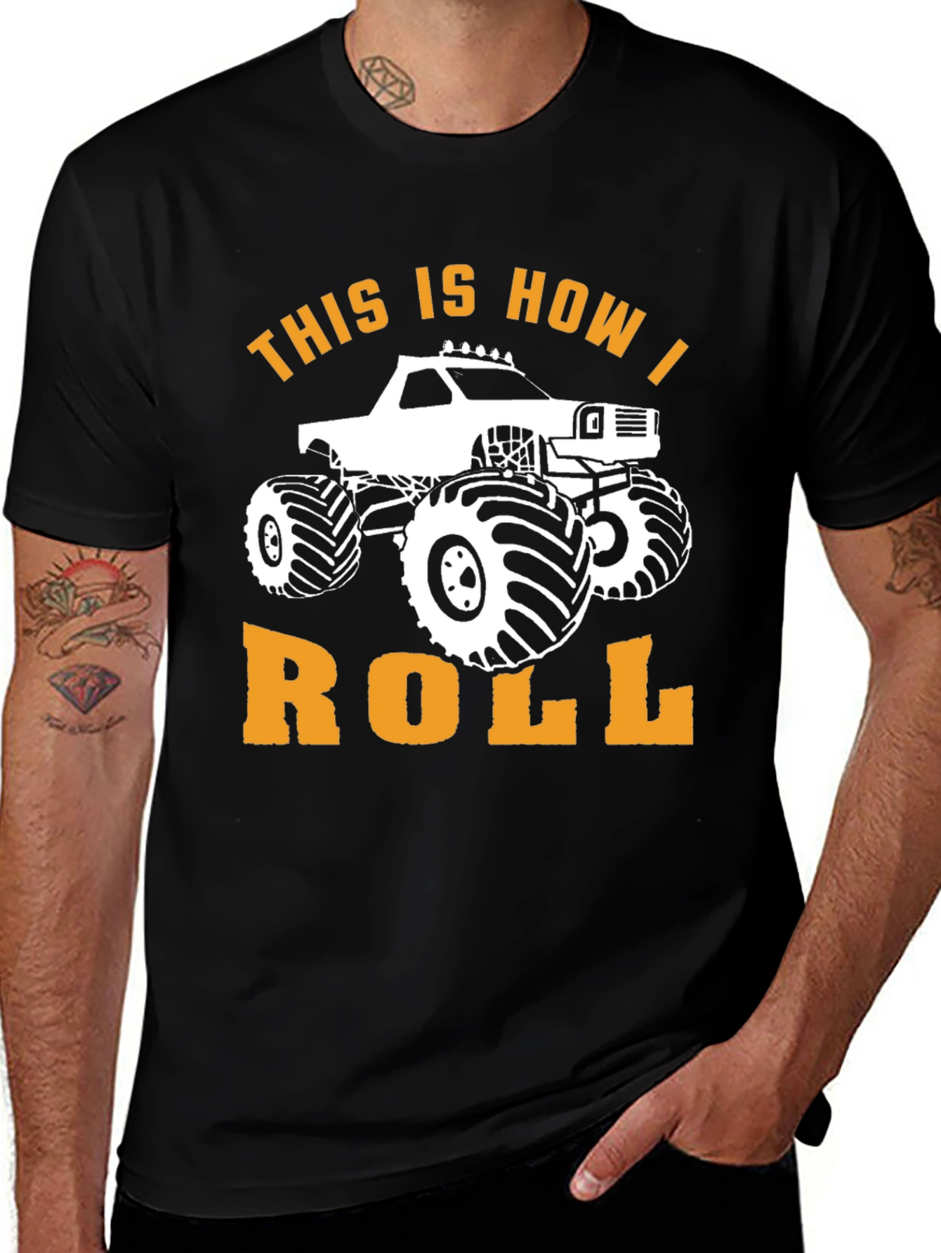 Variant 12 of Monster Truck Roll T-Shirt