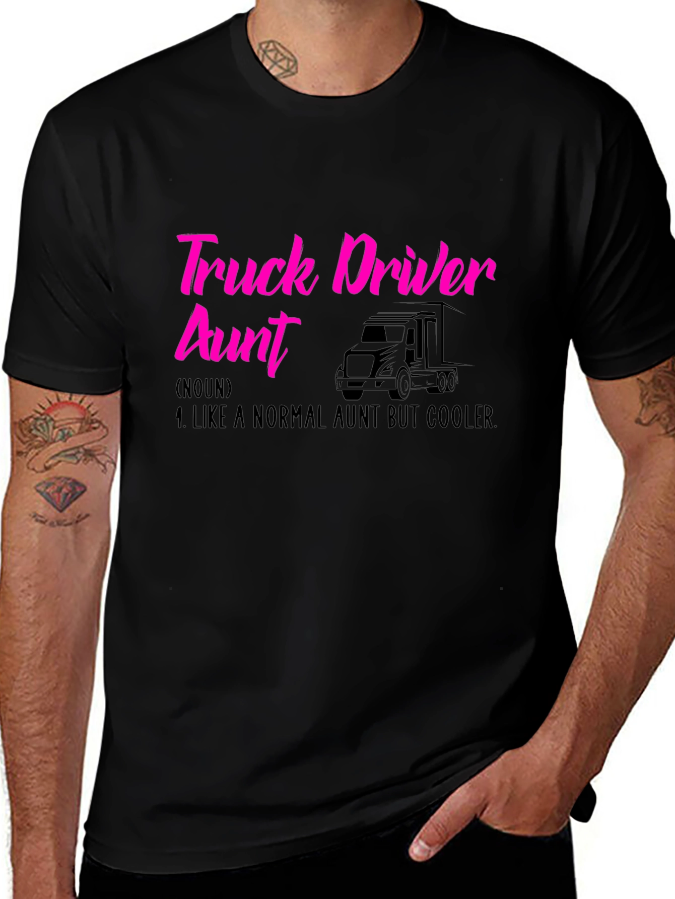 Variant 24 of Truck Driver Aunt T-Shirt - Cool Auntie