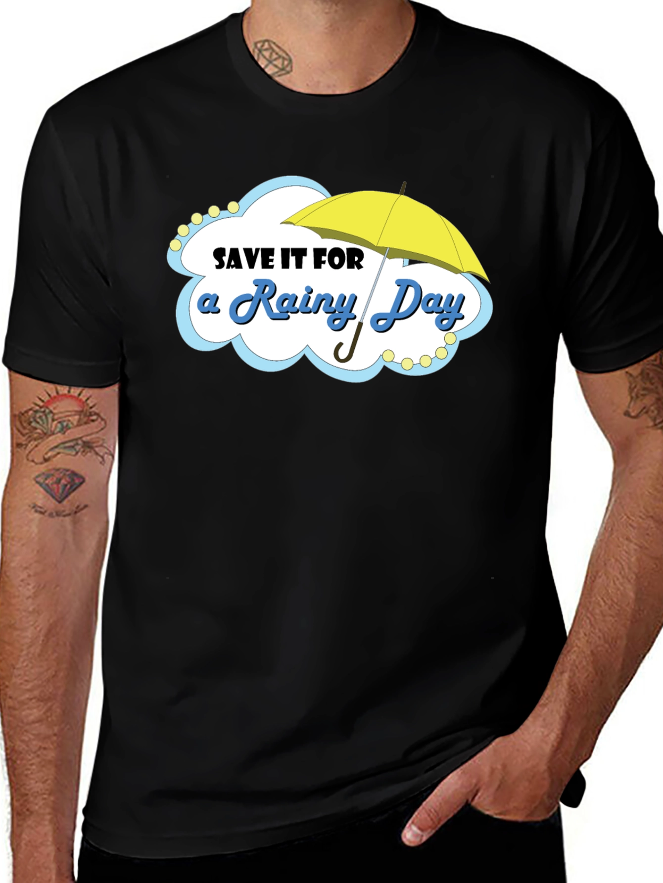 Variant 12 of Save it for a Rainy Day T-Shirt, Cotton Blend