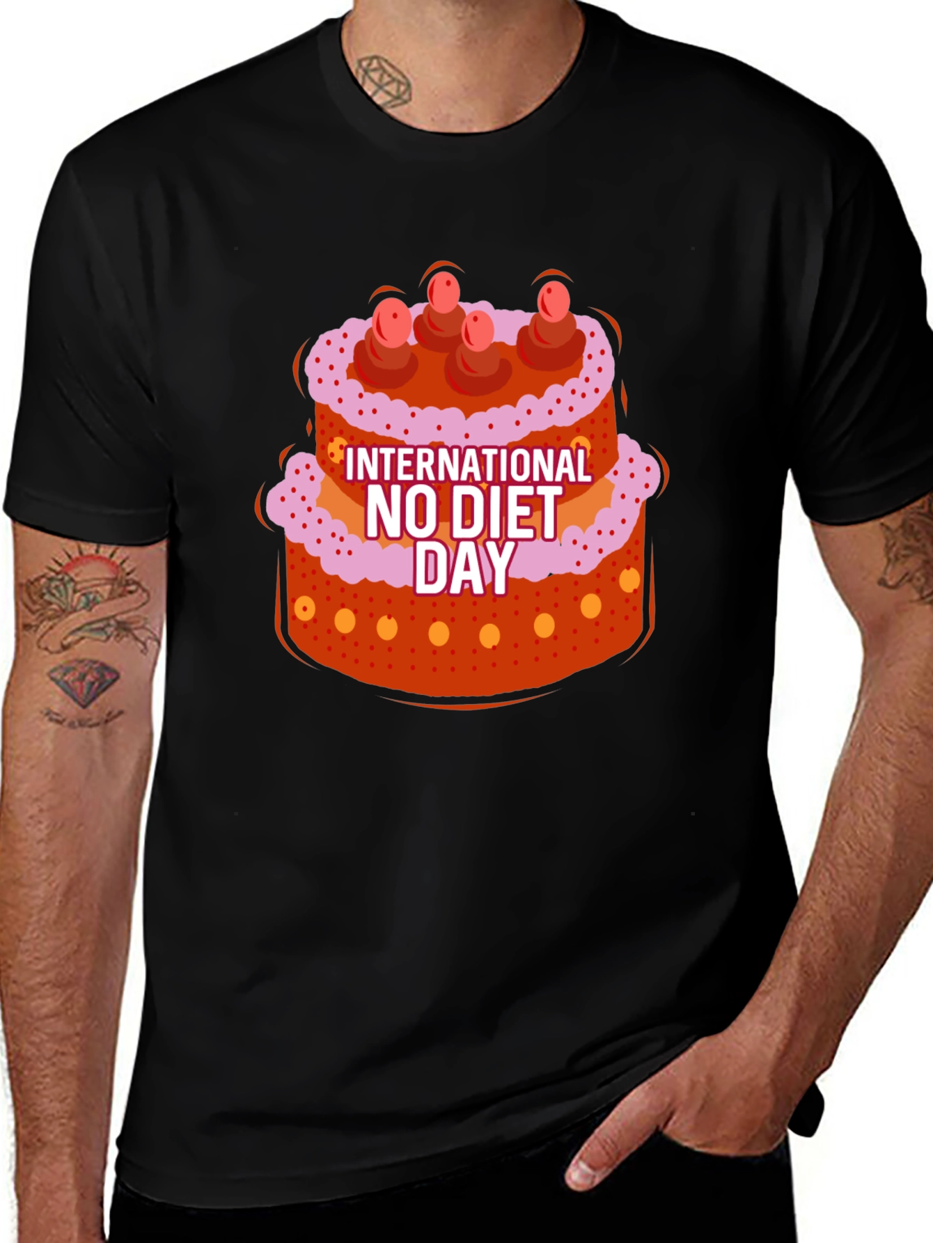 Variant 12 of International No Diet Day Cake T-Shirt