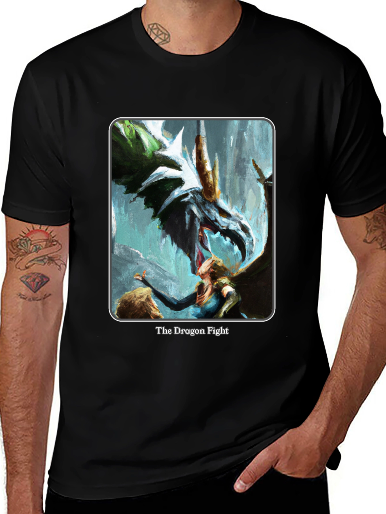 Variant 9 of The Dragon Fight Graphic T-Shirt
