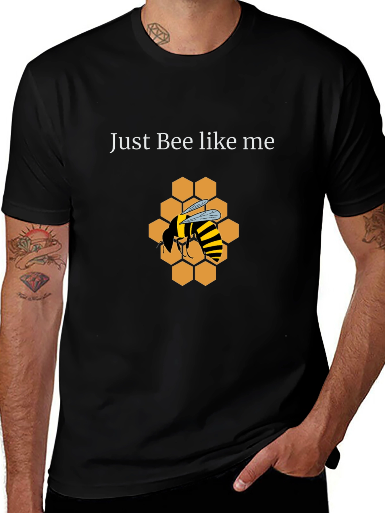 Variant 26 of Just Bee Like Me Graphic Tee