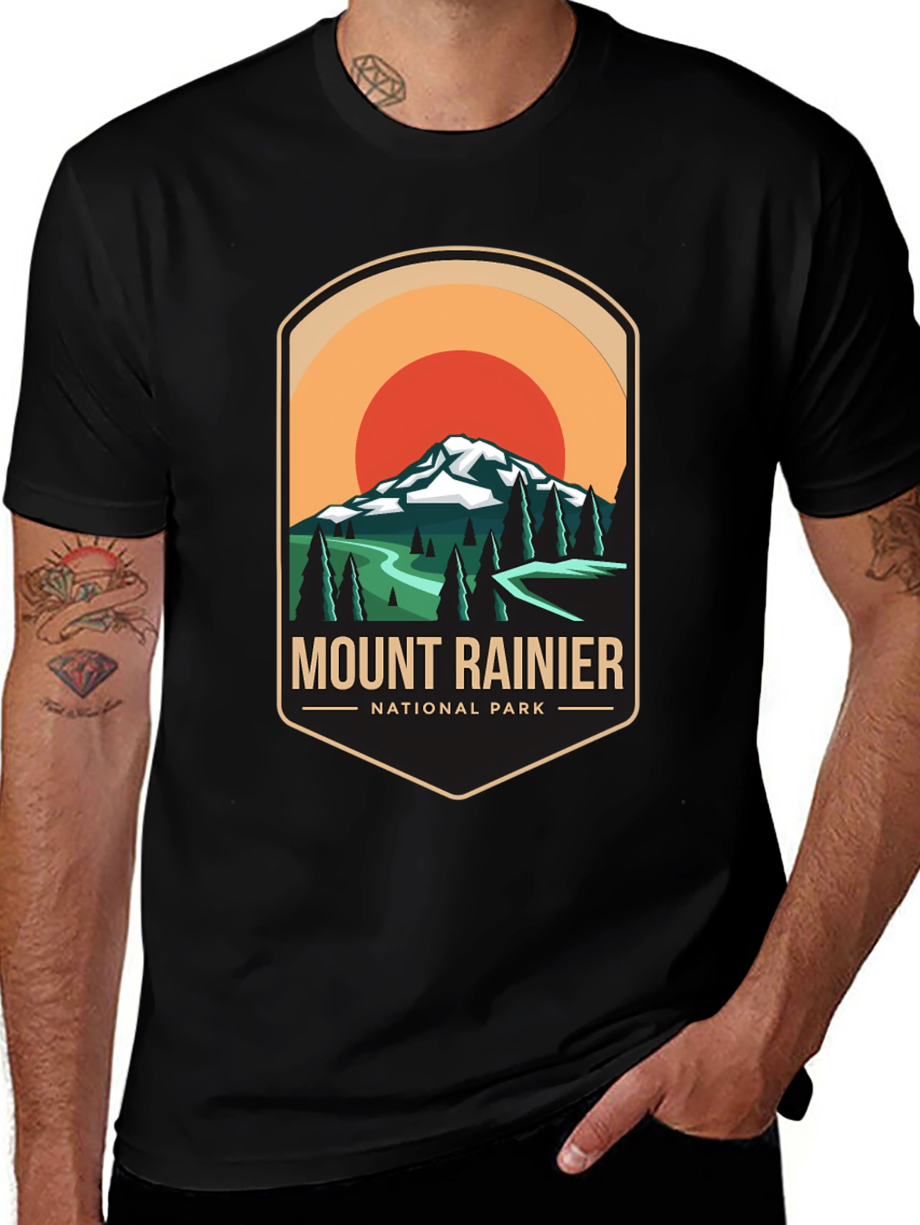 Variant 27 of Mount Rainier National Park Graphic Tee