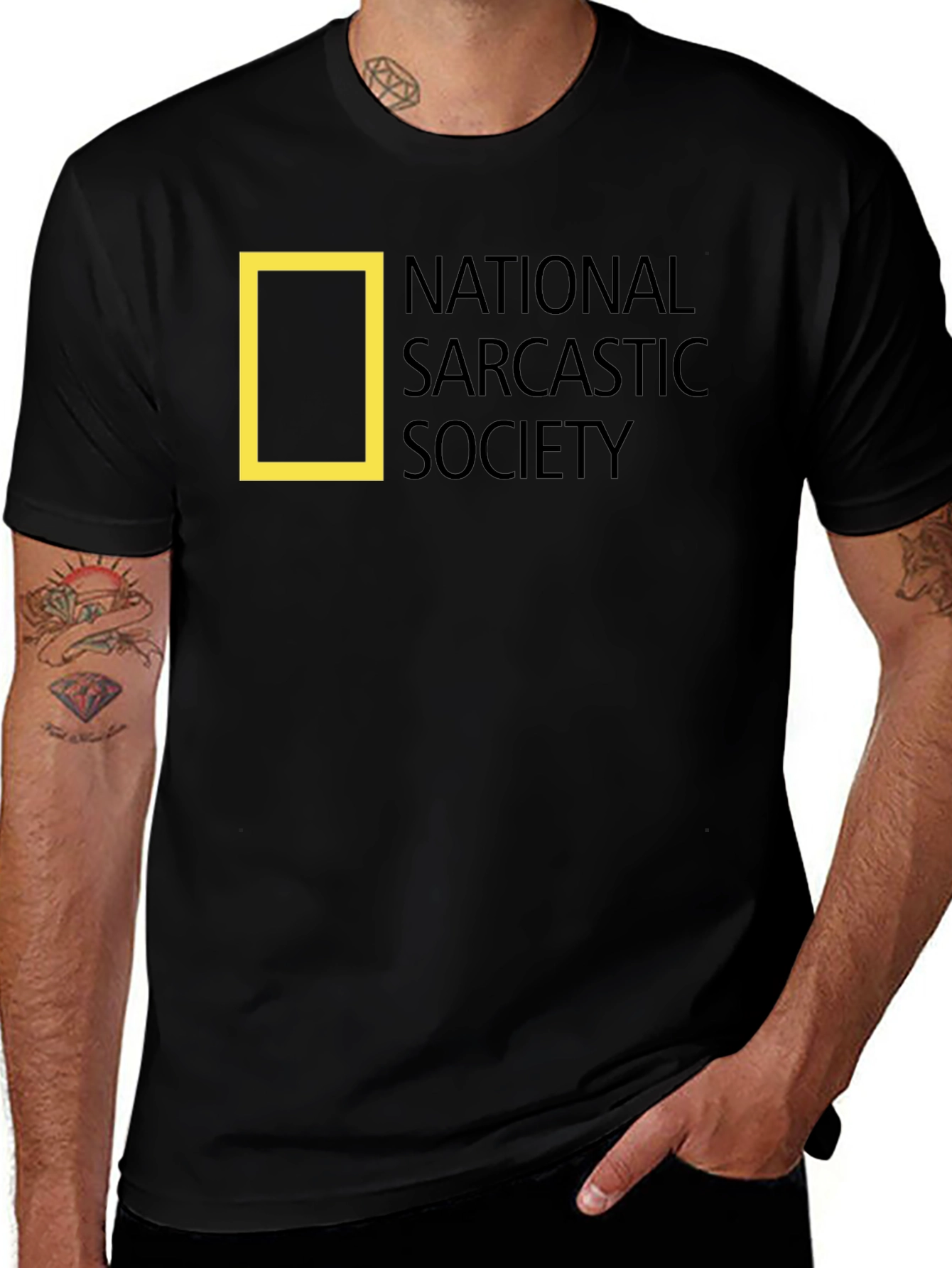 Variant 9 of National Sarcastic Society T-Shirt - Funny & Unique!