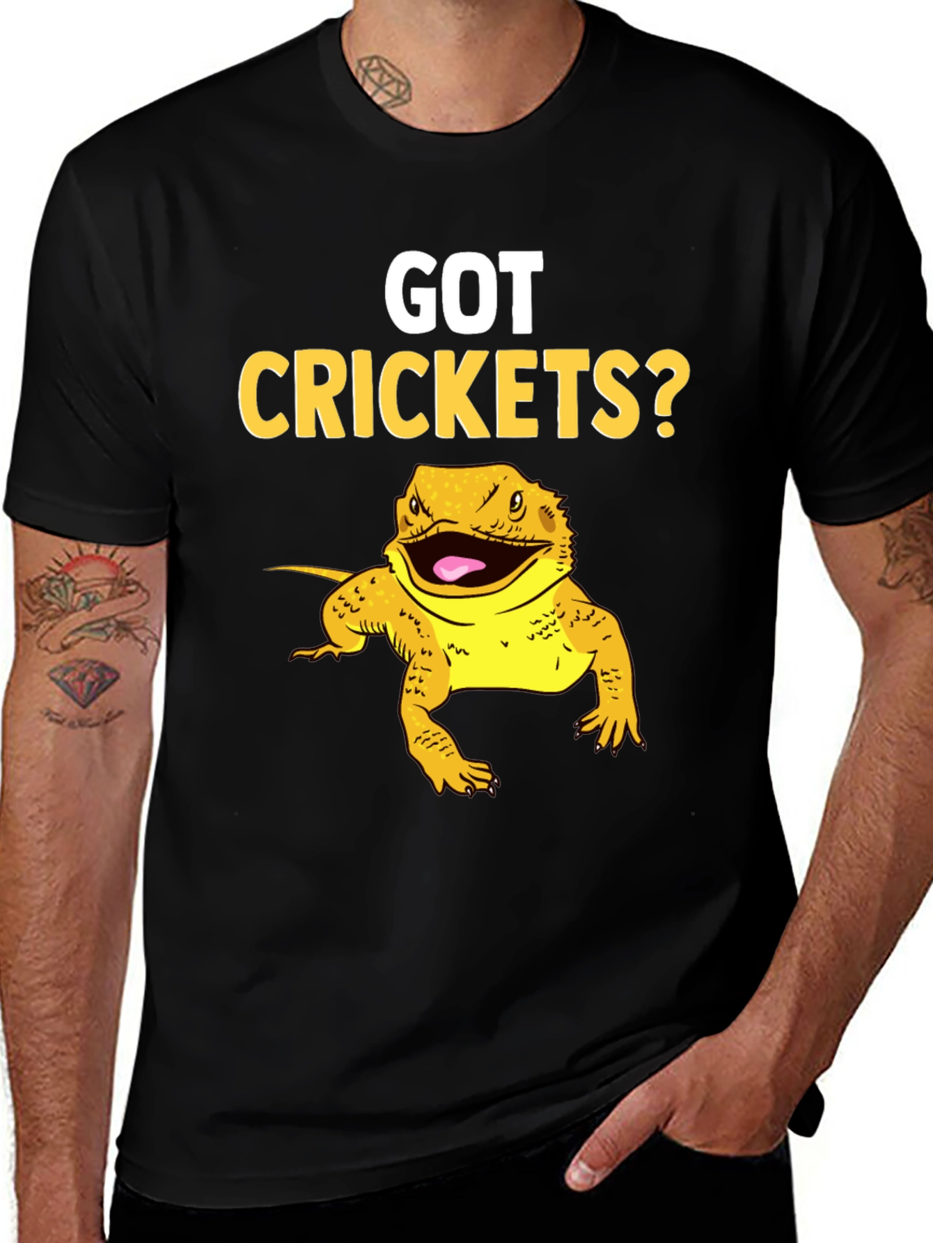 Variant 17 of Got Crickets? Bearded Dragon Pet T-Shirt