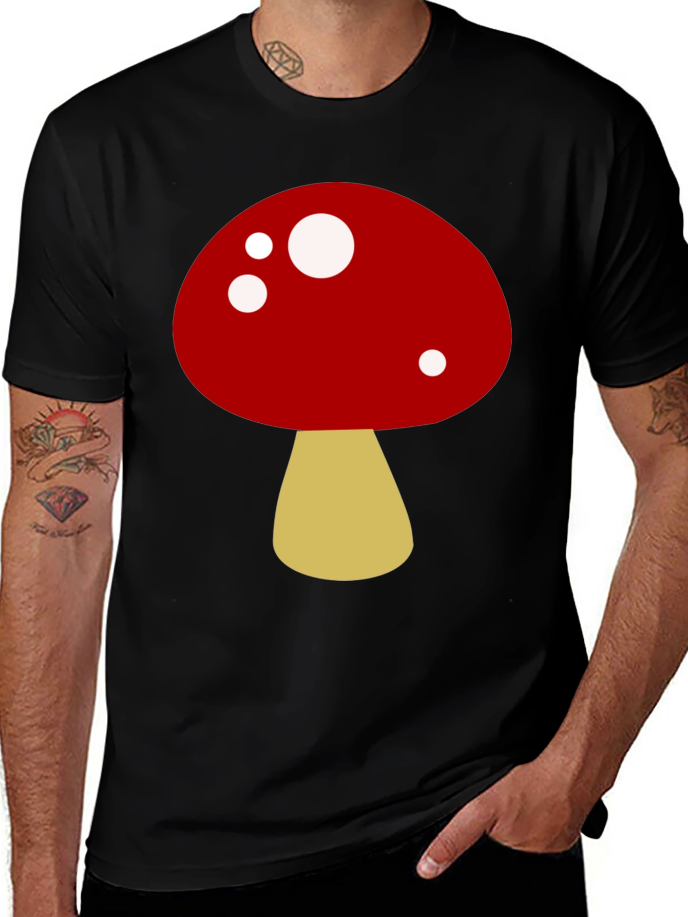 Variant 29 of Mushroom Graphic Tee - Fun, Casual Style
