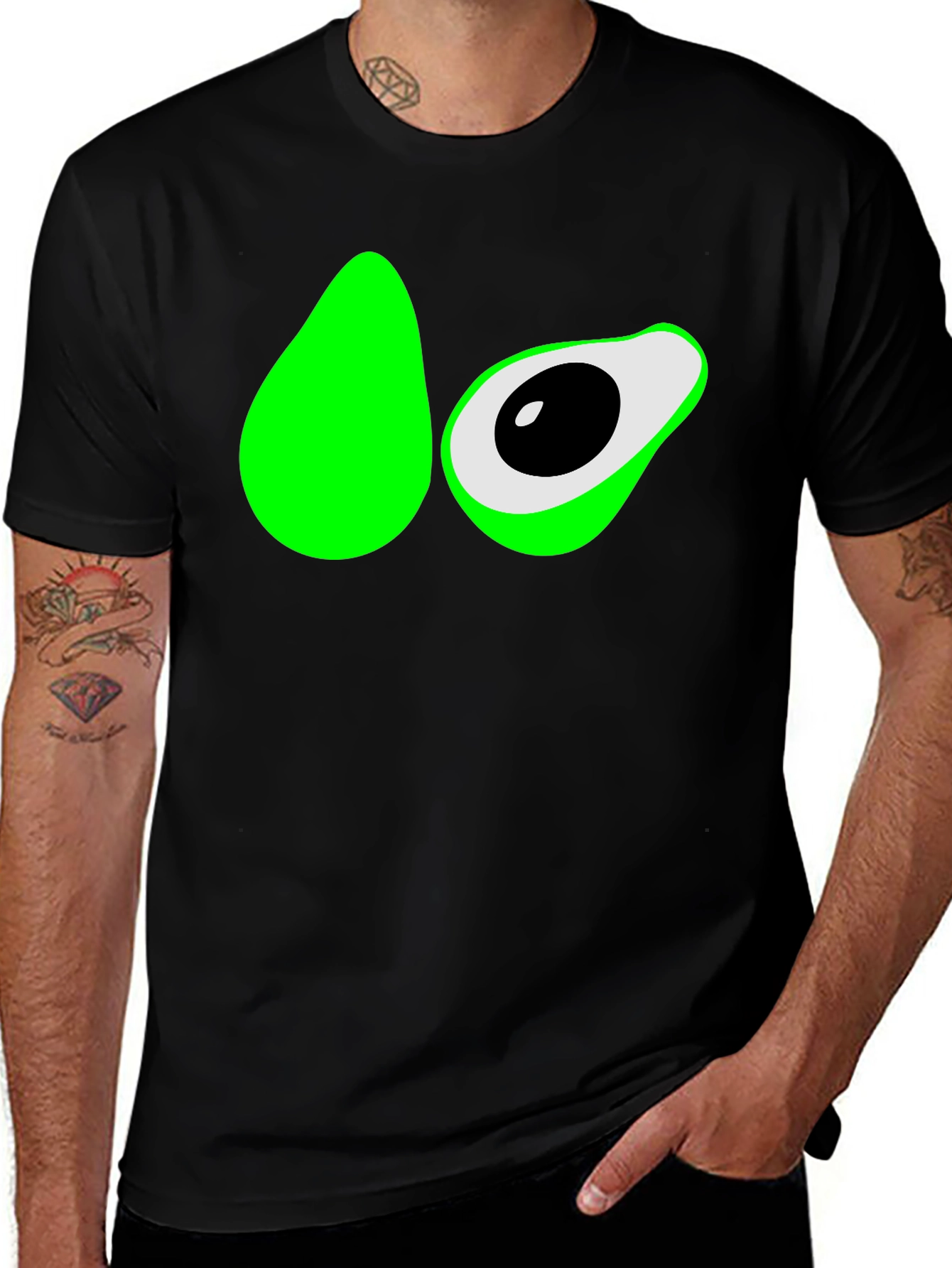 Variant 3 of Avocado Graphic T-Shirt - Fun & Trendy