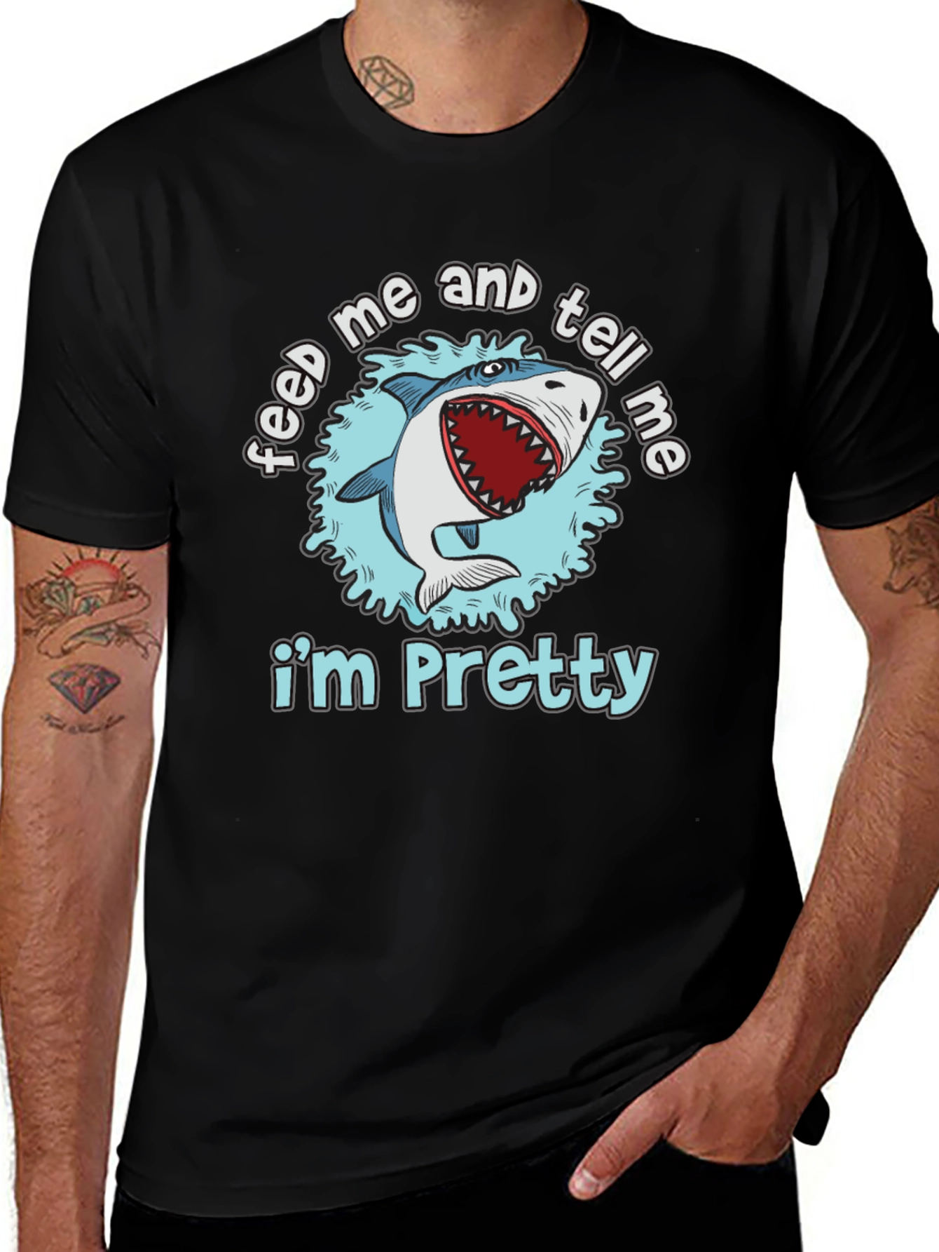 Variant 27 of Feed Me and Tell Me I'm Pretty Shark T-Shirt