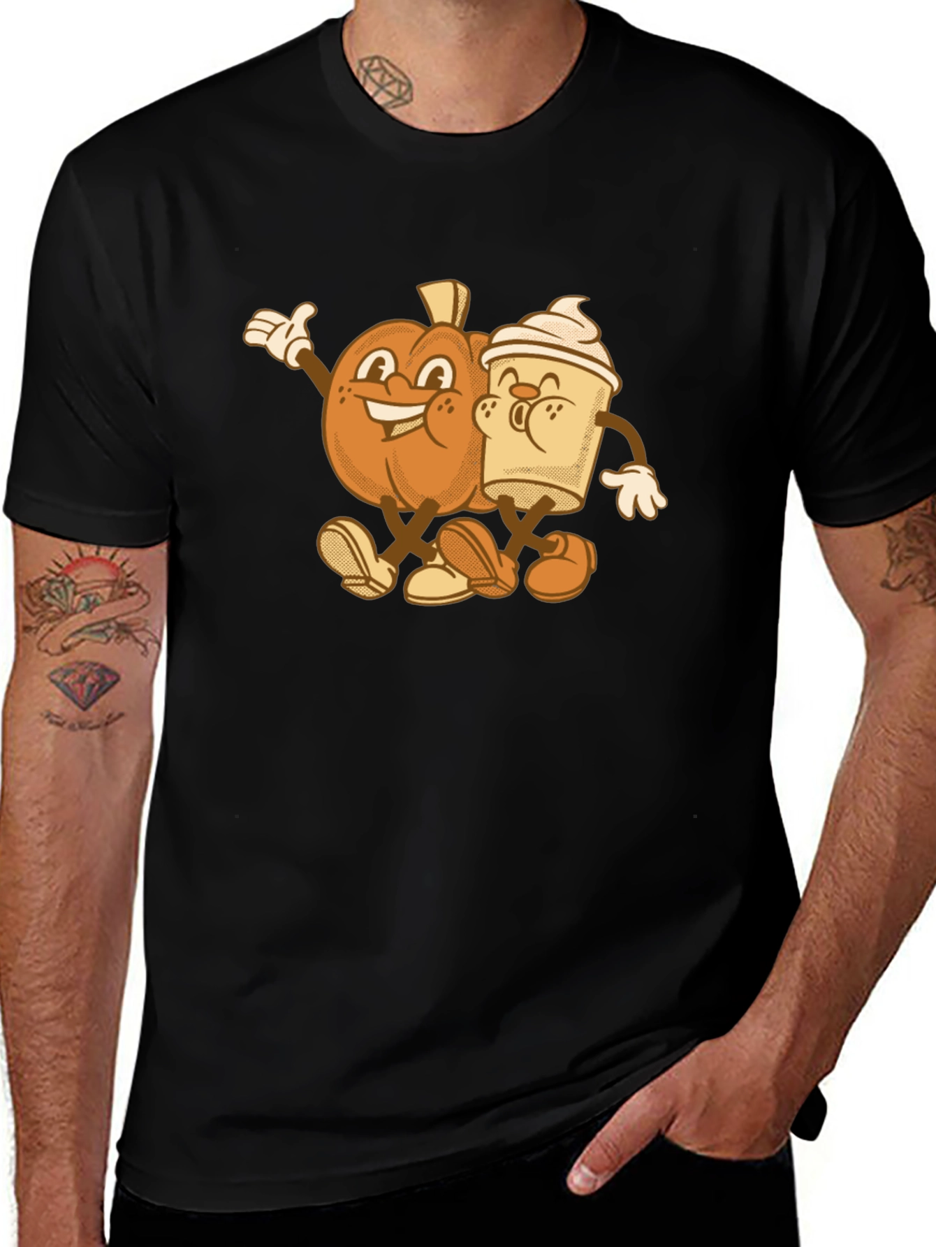 Variant 7 of Pumpkin Spice Best Friends Graphic T-Shirt