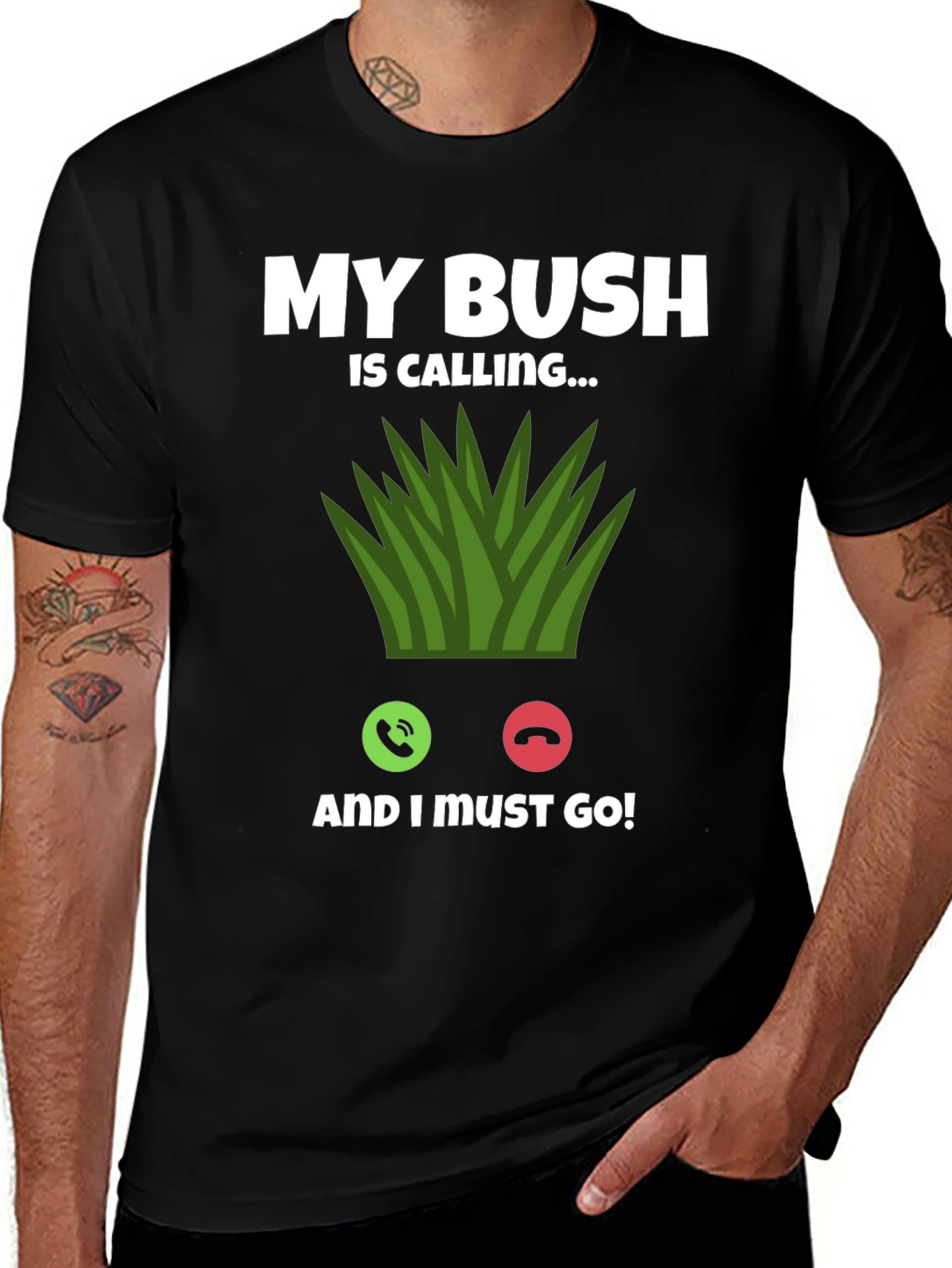 Variant 27 of My Bush Is Calling T-Shirt - Funny Graphic Tee