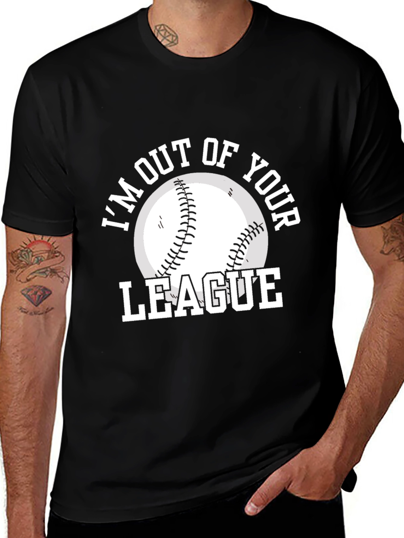I'm Out of Your League Baseball Graphic Tee