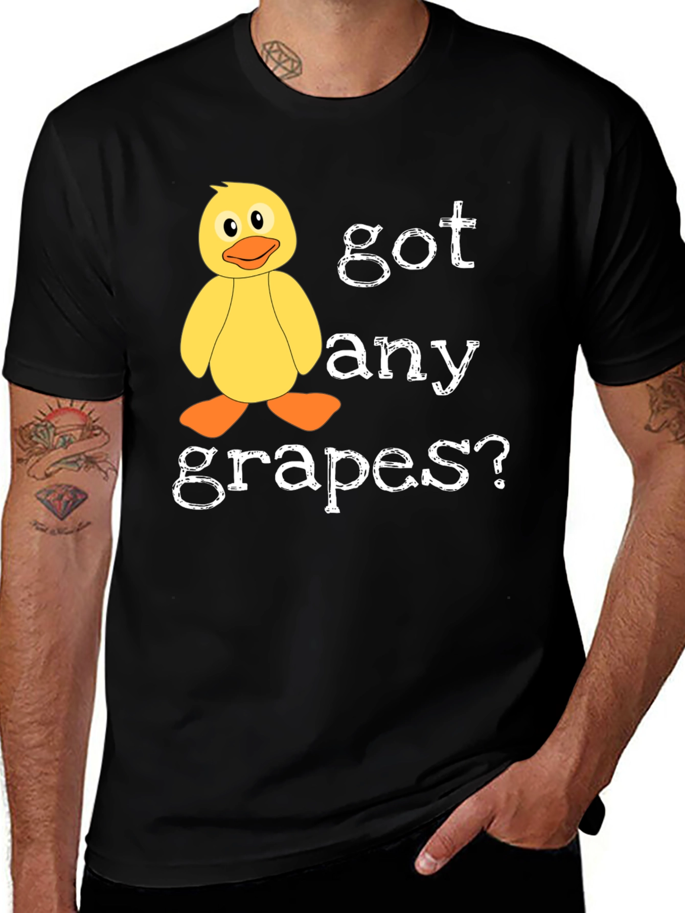 Variant 21 of Got Any Grapes Duck T-Shirt Funny Humor Novelty Tee