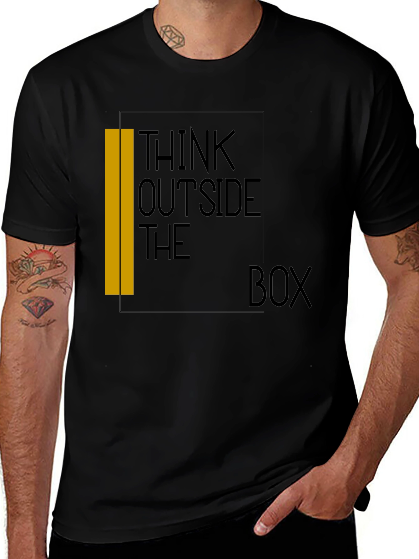 Variant 2 of Think Outside the Box Graphic Tee