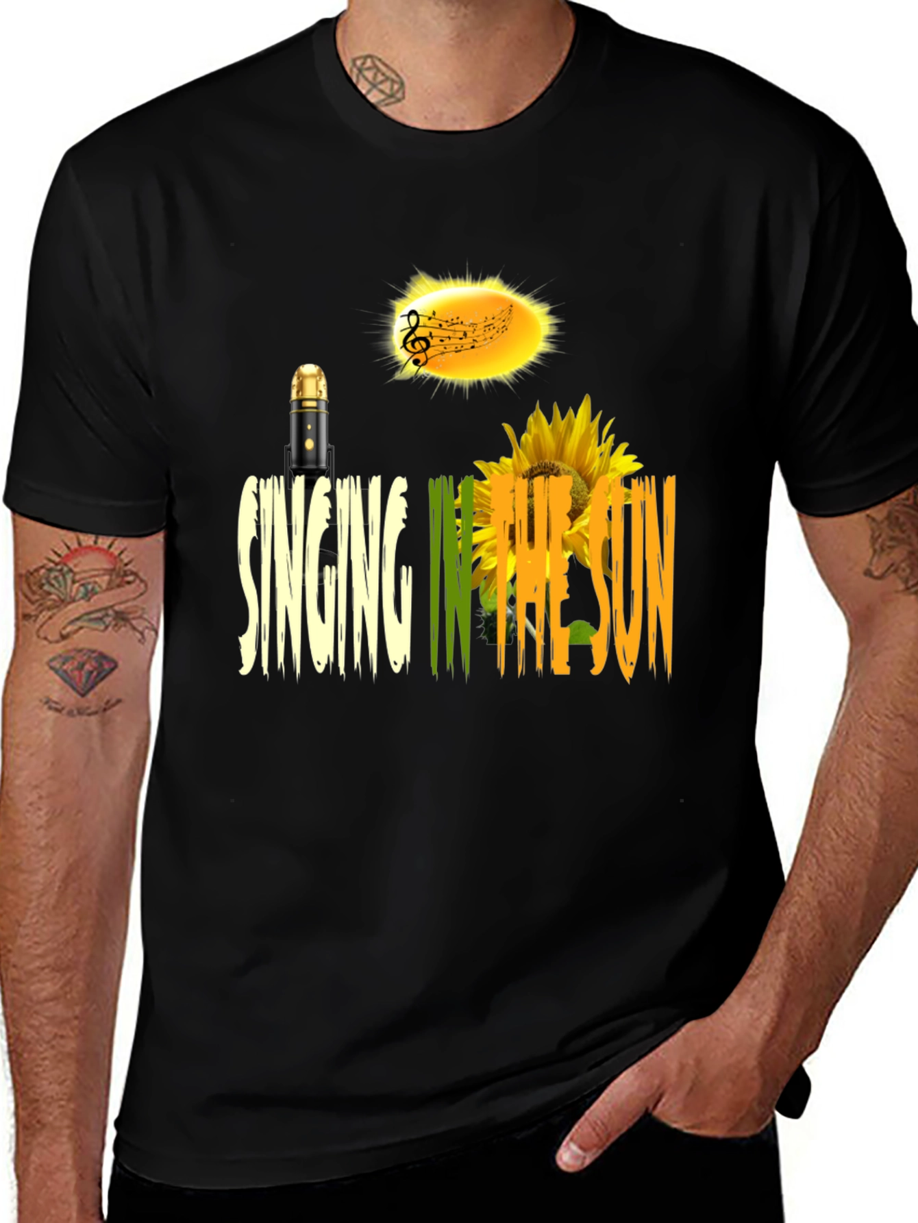 Variant 12 of Singing in the Sun Graphic T-Shirt