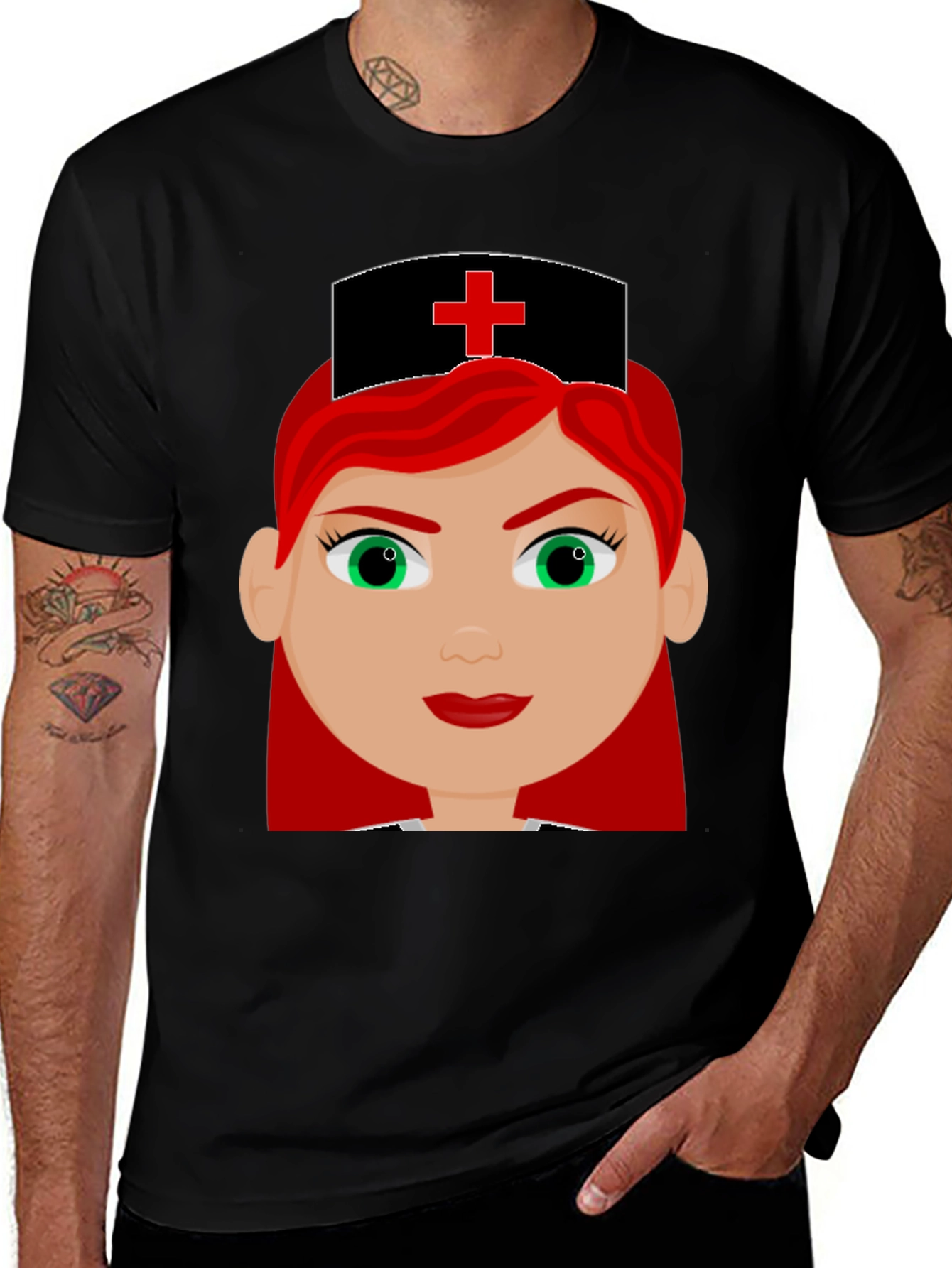Variant 19 of Nurse Cartoon Graphic T-Shirt