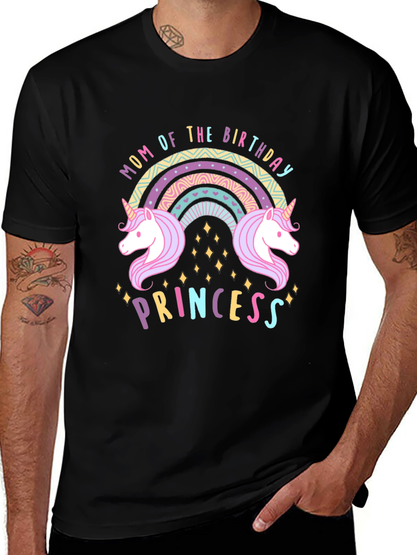 Variant 15 of Mom of the Birthday Princess Unicorn T-Shirt