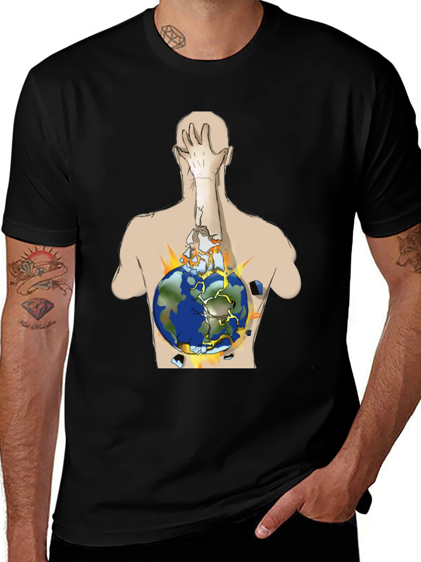 Variant 12 of Exploding World Graphic Tee